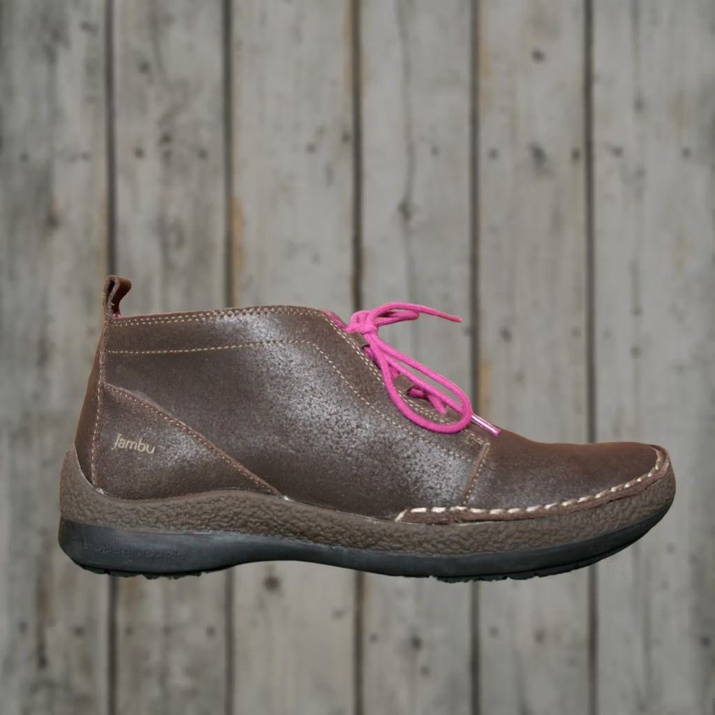 Vintage JAMBU Madison Brown Leather Chukka Boots Sz. 10M Women’s Leather Upper Crepe Rubber Sidewalls Boot Size US 10 / IT 40 - 1 Thumbnail