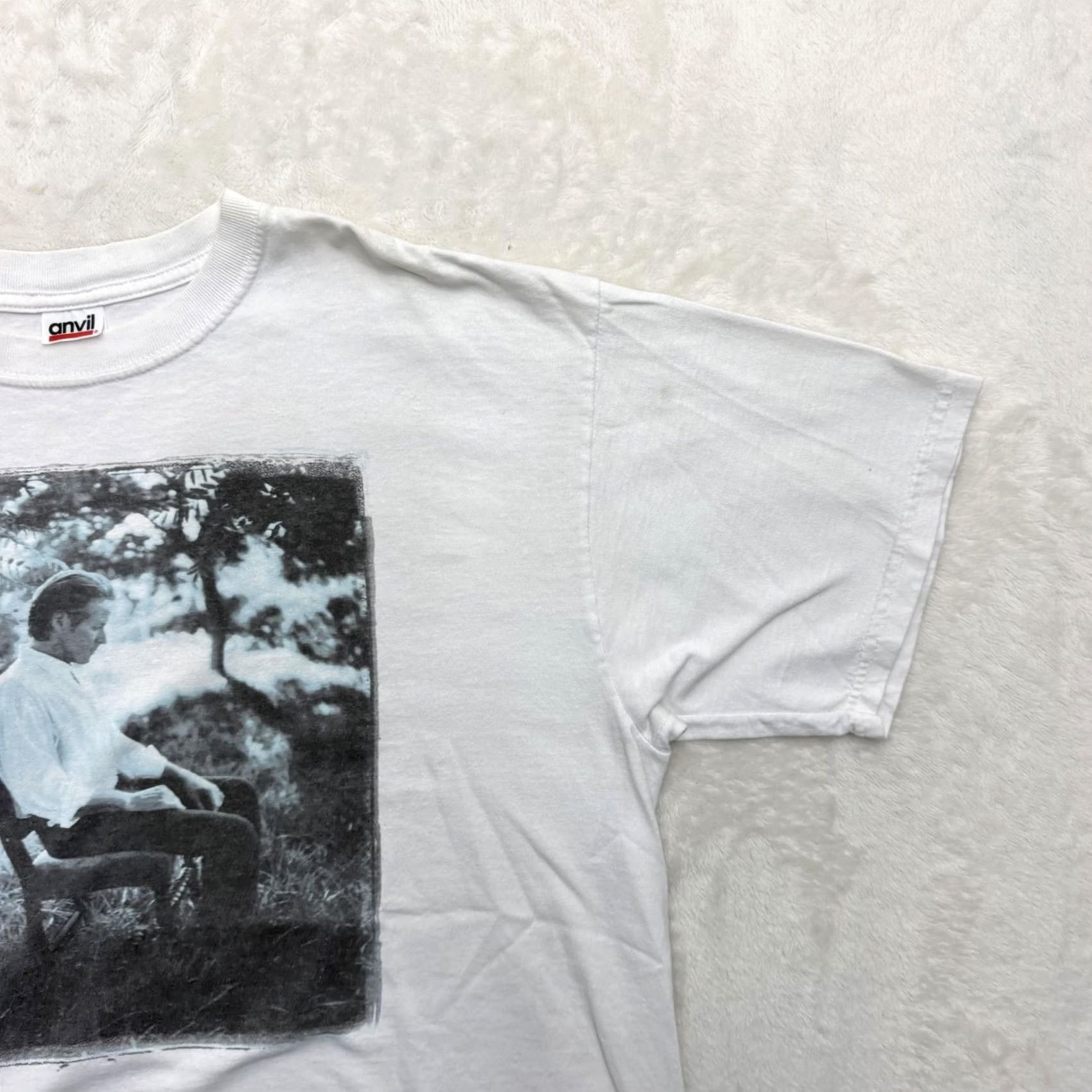 Anvil VINTAGE Don Henley Shirt Mens XL White Inside Job 2000 Tour Anvil Graphic Tee Size US XL / EU 56 / 4 - 4 Thumbnail