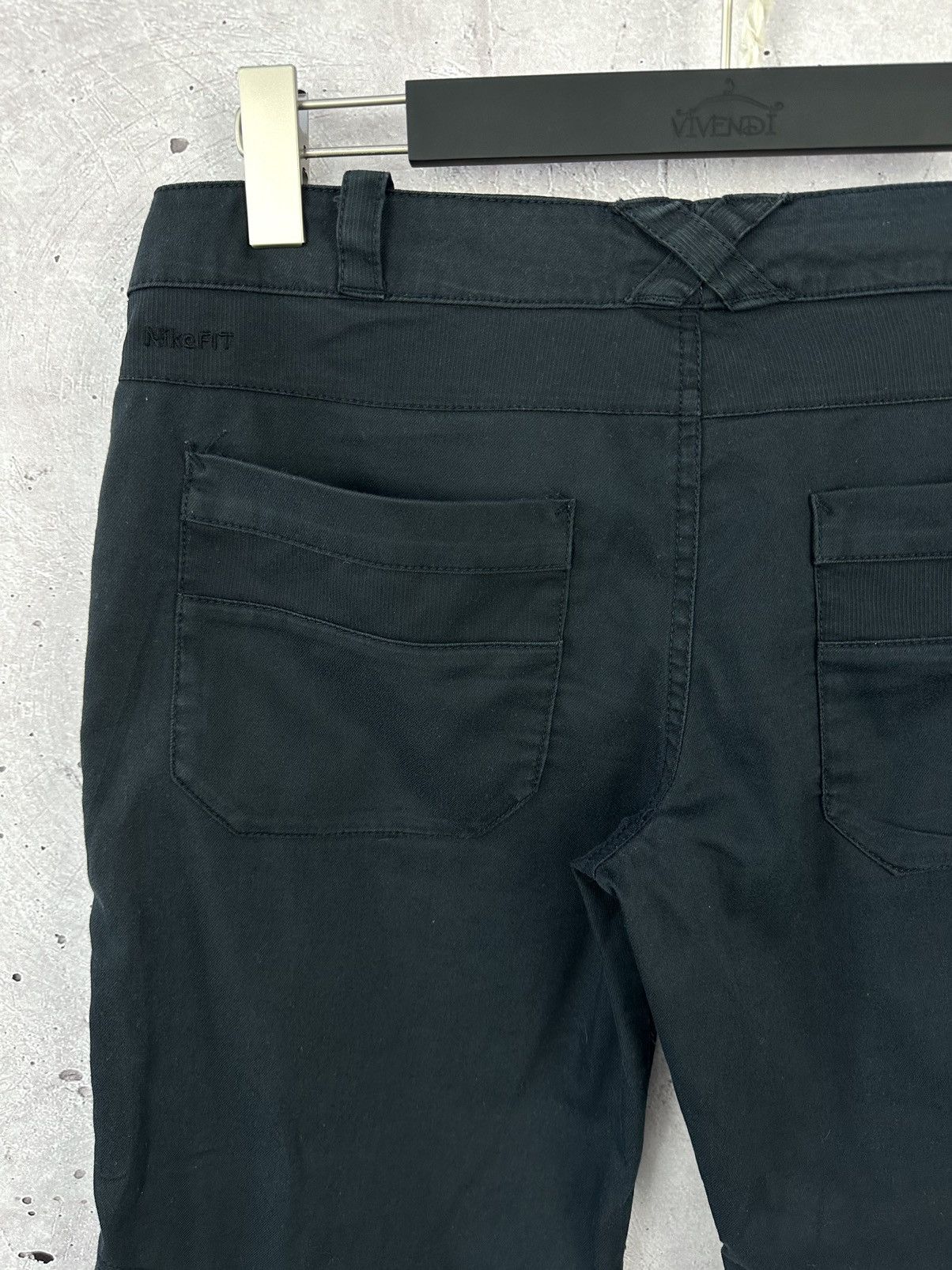 Nike × Vintage Nike Vintage Swoosh Embroidered Black Women’s Pants Size 30" / US 8 / IT 44 - 7 Thumbnail