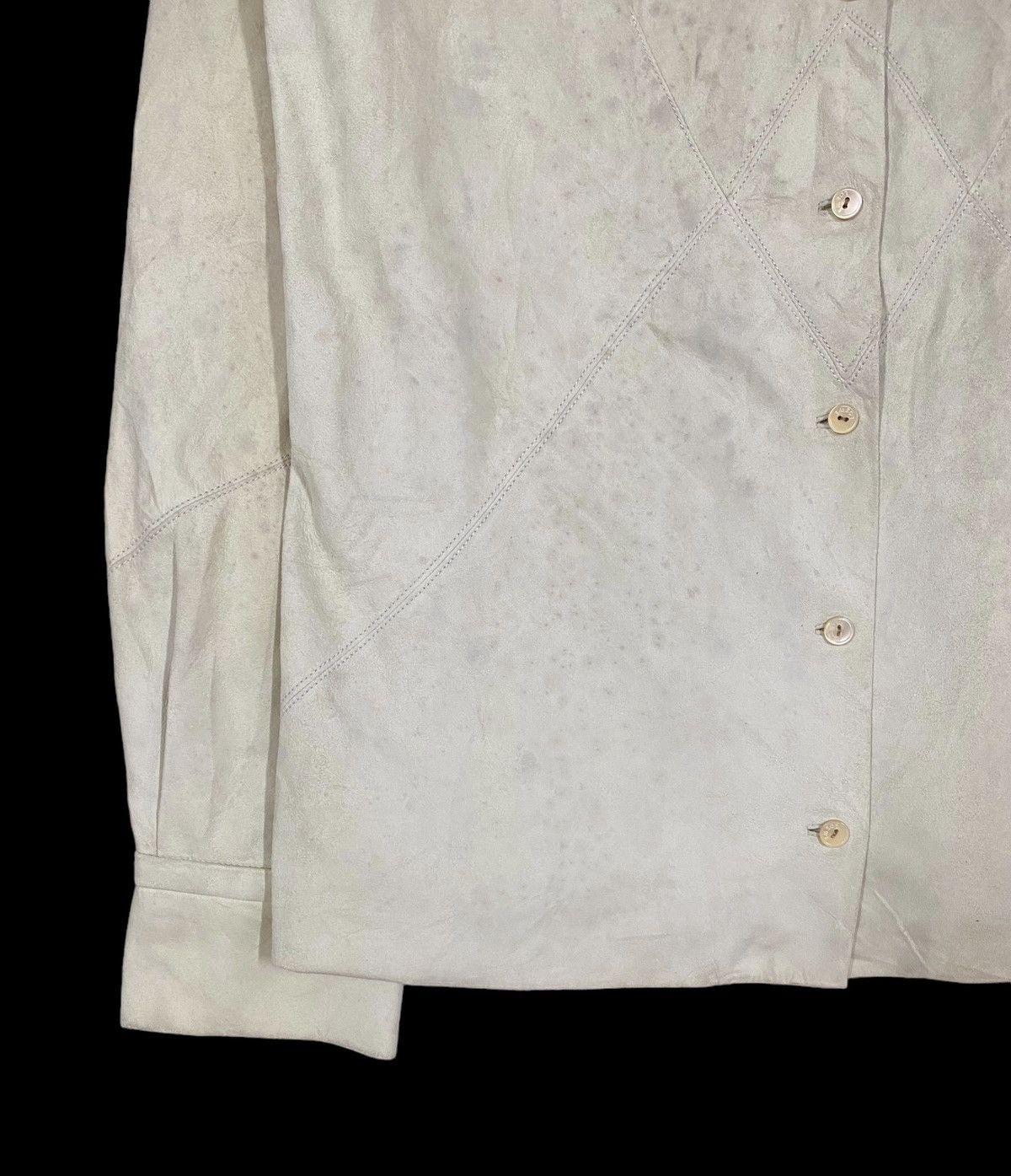 Loewe Authentic🔥Loewe Goat Skin/Silk Liner Button Ups Shirt Size US XXS / EU 40 - 10 Thumbnail