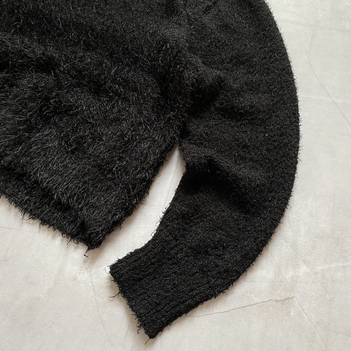 Japanese Brand × Seditionaries Vintage Marni Style Black Mohair Knit Sweater Y2K Size US S / EU 44-46 / 1 - 2 Thumbnail