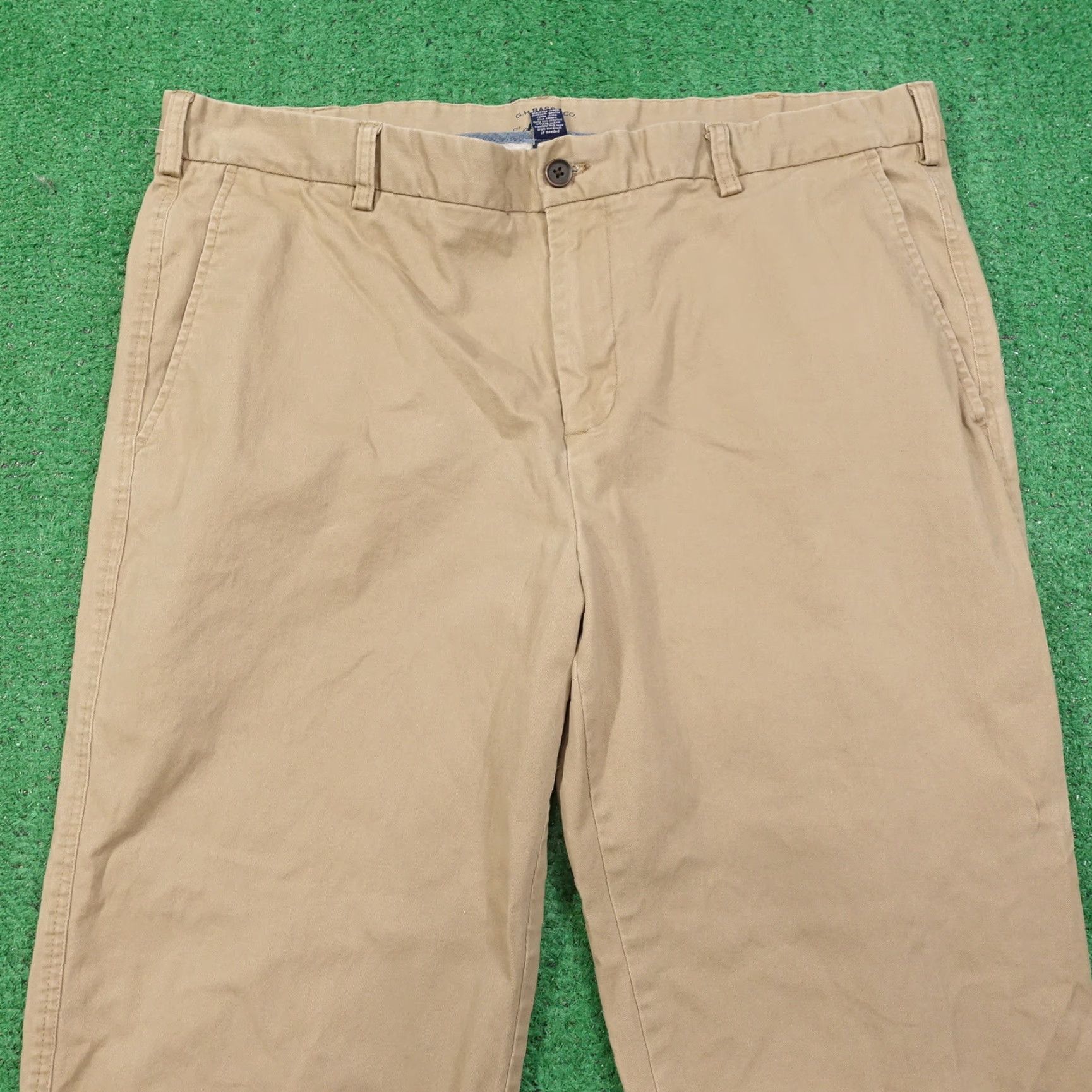 Vintage GH BASS & CO WILTON CHINO PANTS KHAKI TAN MENS SIZE 38X32 Size US 38 / EU 54 - 2 Thumbnail