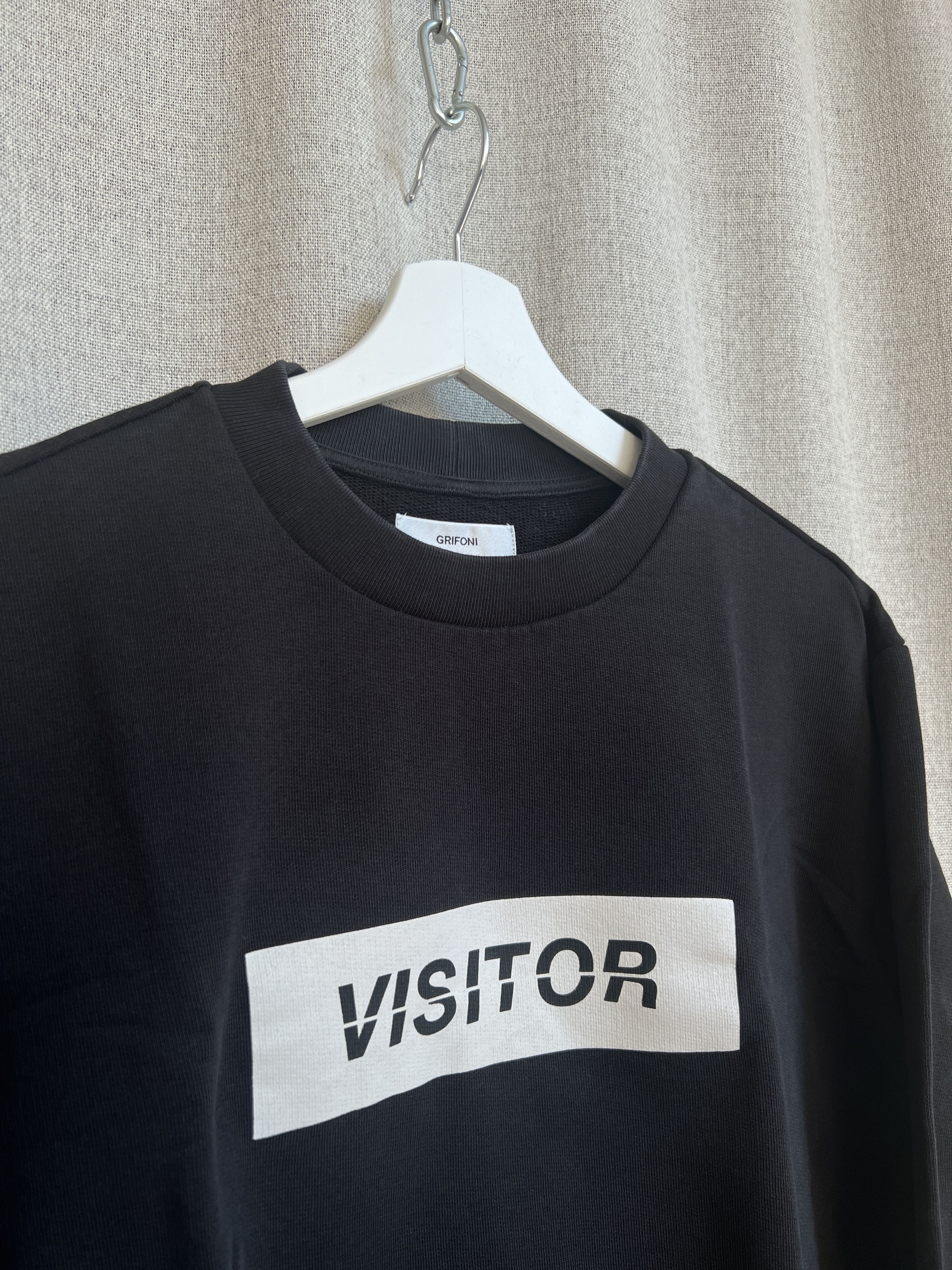 Grifoni Mauro Grifoni "Visitor" Graphic Crewneck Jumper Sweatshirt Size US M / EU 48-50 / 2 - 6 Thumbnail