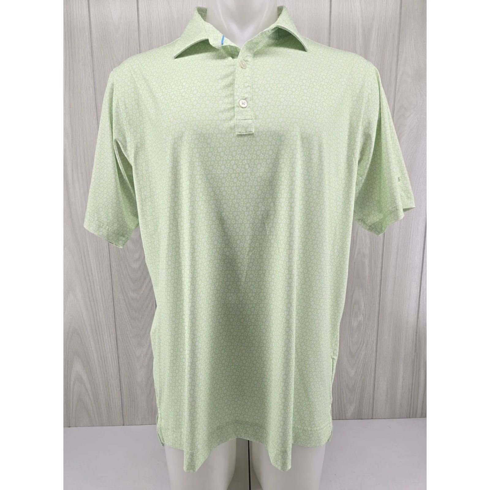 Footjoy FootJoy Polo Men’s Large Green Floral Geometric 1965 BTCC Logo Shirt Size US L / EU 52-54 / 3 - 2 Thumbnail