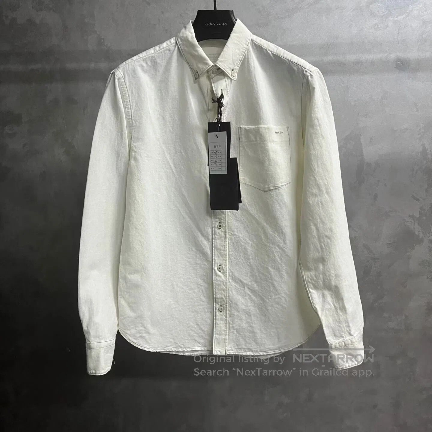 Louis Vuitton Louis Vuitton Solid-color embroidered long-sleeved shirt| Size US M / EU 48-50 / 2 - 1 Thumbnail