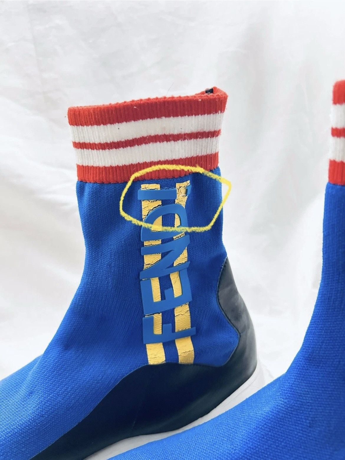 Fendi Fendi try hope sock cloth trainers size 10 Size US 10 / EU 43 - 5 Thumbnail