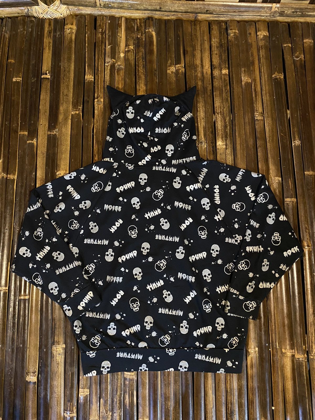 Japanese Brand C.O.L.Z.A SKULL HOODIE Size US M / EU 48-50 / 2 - 3 Thumbnail