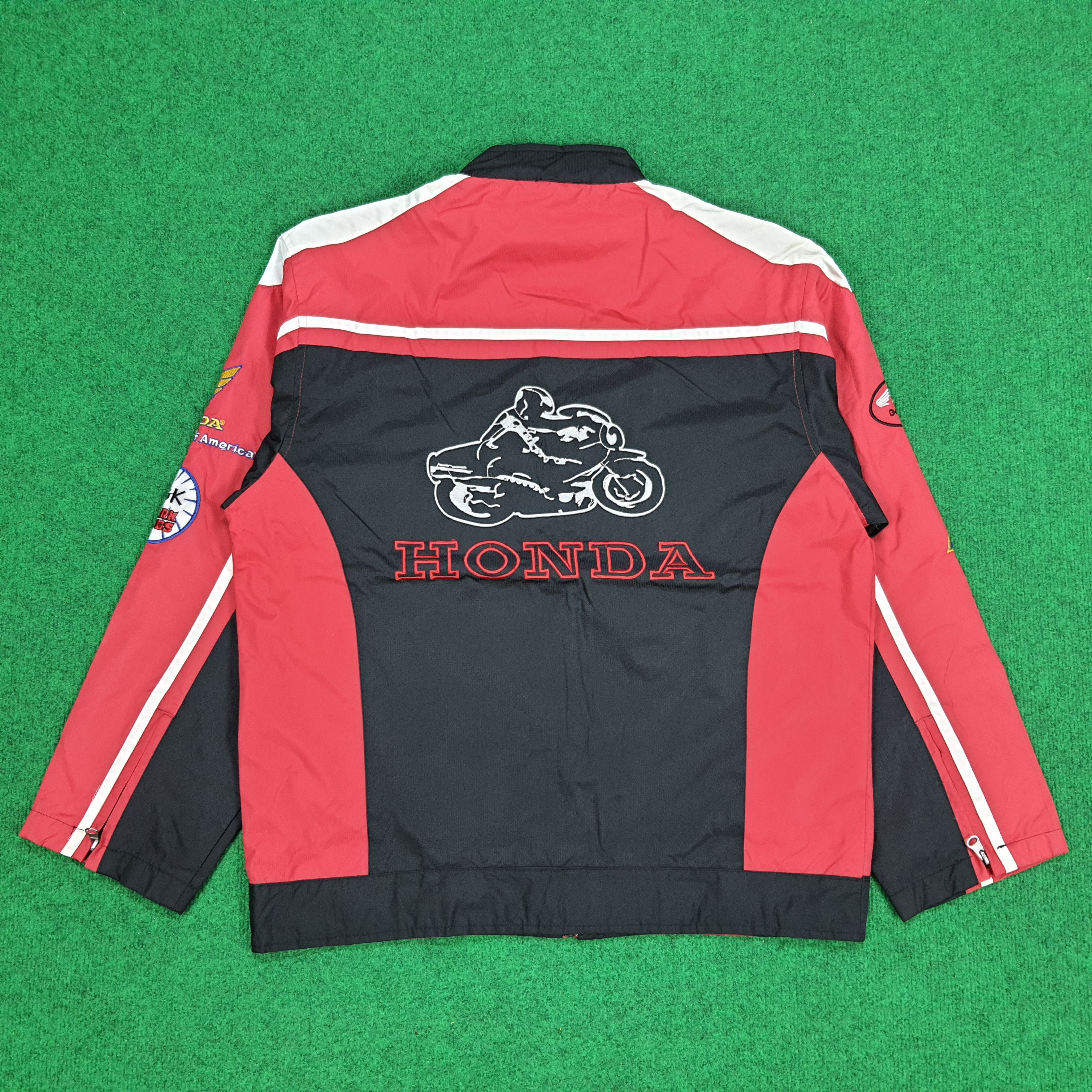 Honda × Vintage Vintage HONDA Japanese Brand Bikers Jacket Size US L / EU 52-54 / 3 - 1 Thumbnail