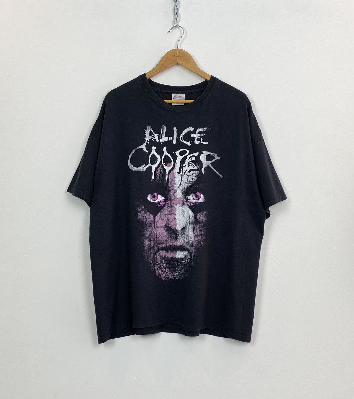 Band Tees Hanes Alice Cooper Psycho-Drama Tour 2008 T-Shirt Black Top Size US XXL / EU 58 / 5 - 1 Thumbnail