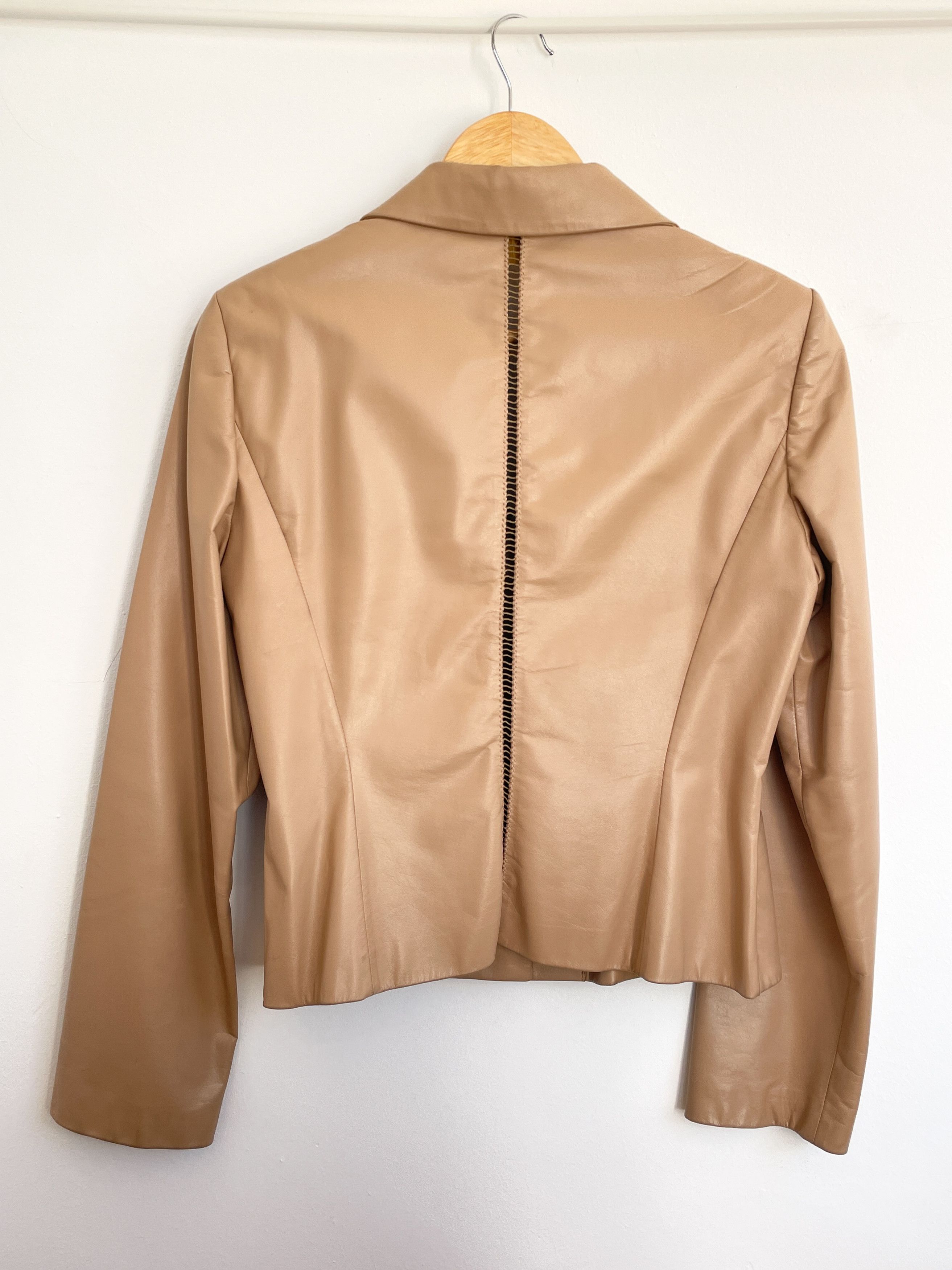 Valentino beige leather jacket Size M / US 6-8 / IT 42-44 - 5 Thumbnail