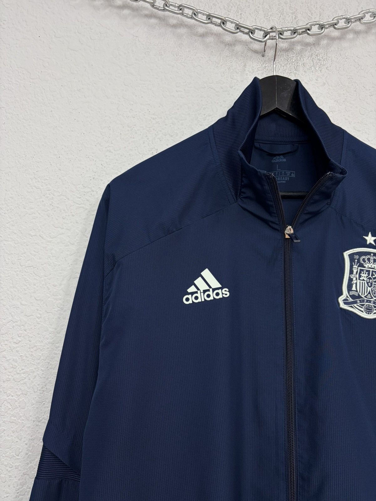 Adidas Adidas Spain National Team Track Jacket Navy Football Traini Size US L / EU 52-54 / 3 - 5 Thumbnail