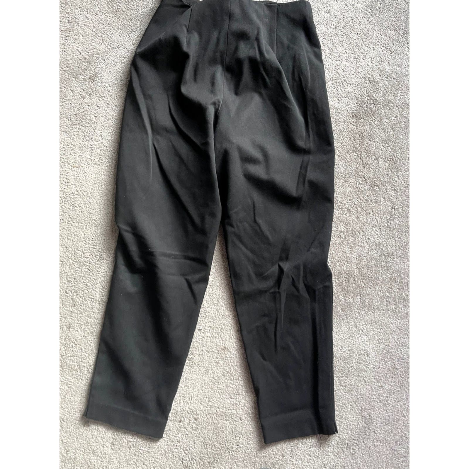 Talbots Talbots Pants Womens Size 8 Straight Leg Black Career Side Zip Stretch Regular Inseam 30 in | Dress Pants Womens Talbots Black Stretch Size 34" / US 12 / IT 48 - 3 Thumbnail