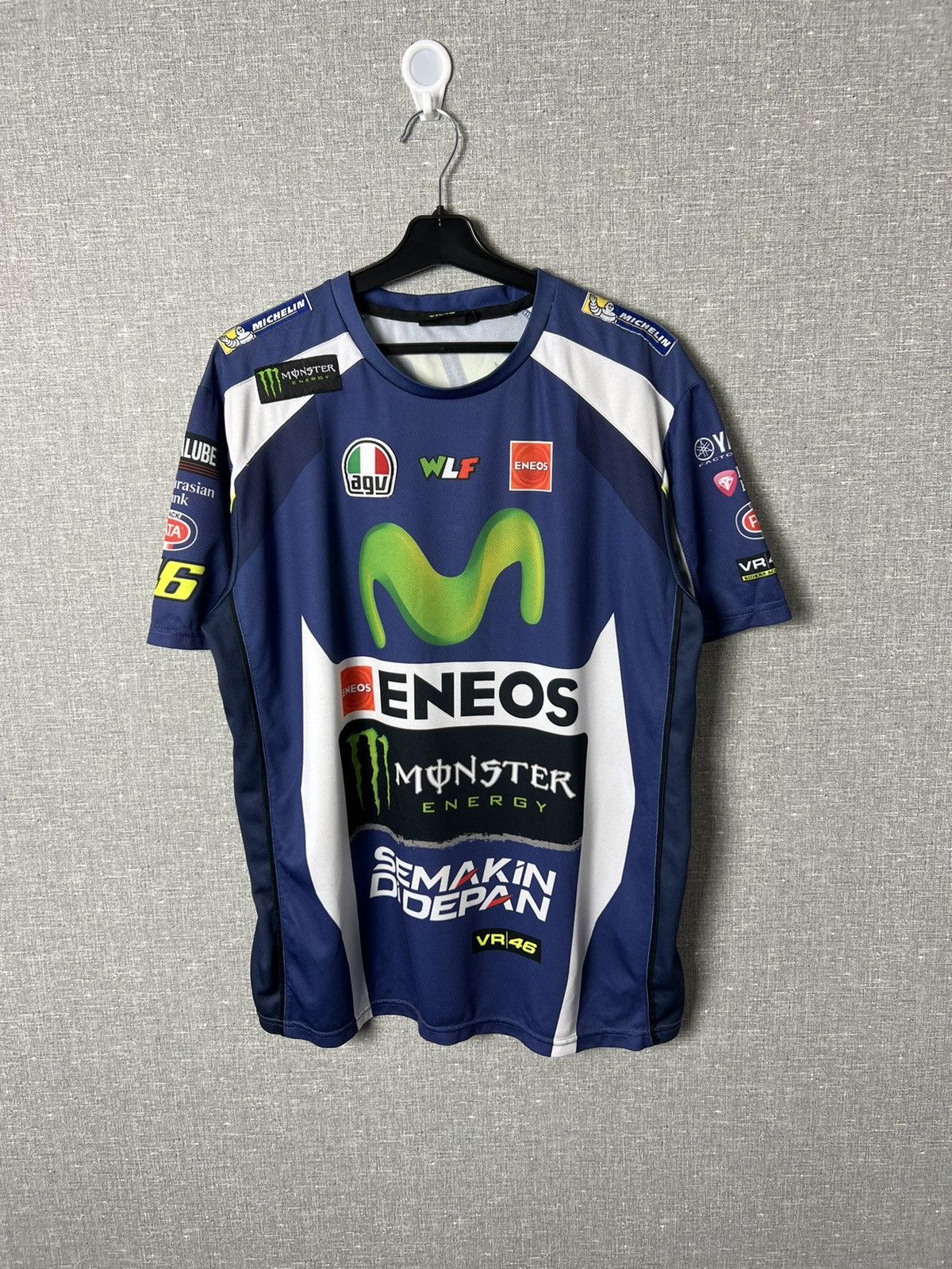 NASCAR Valentino Rossi VR46 Yamaha The Doctor Racing Jersey Tee Size US XL / EU 56 / 4 - 1 Thumbnail