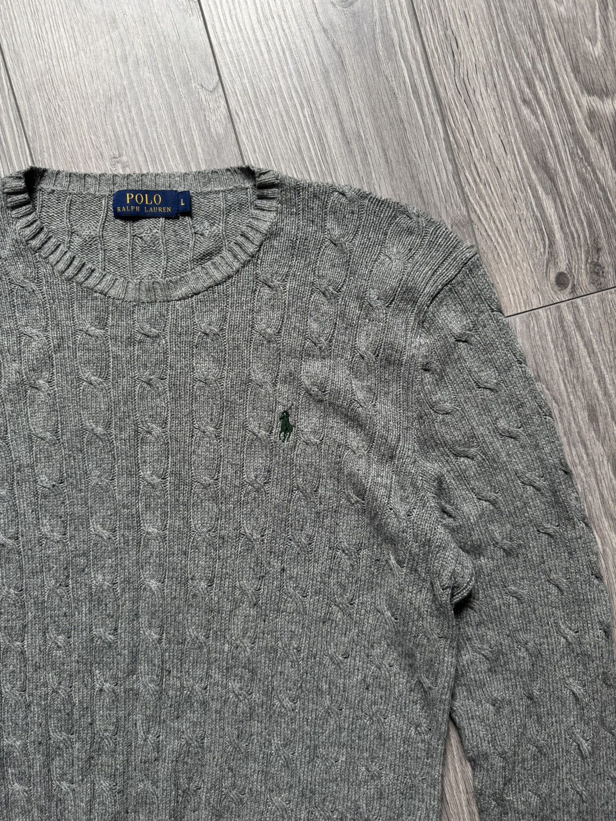 Polo Ralph Lauren Polo Ralph Lauren Gray silk knitted sweater L Size US L / EU 52-54 / 3 - 3 Thumbnail