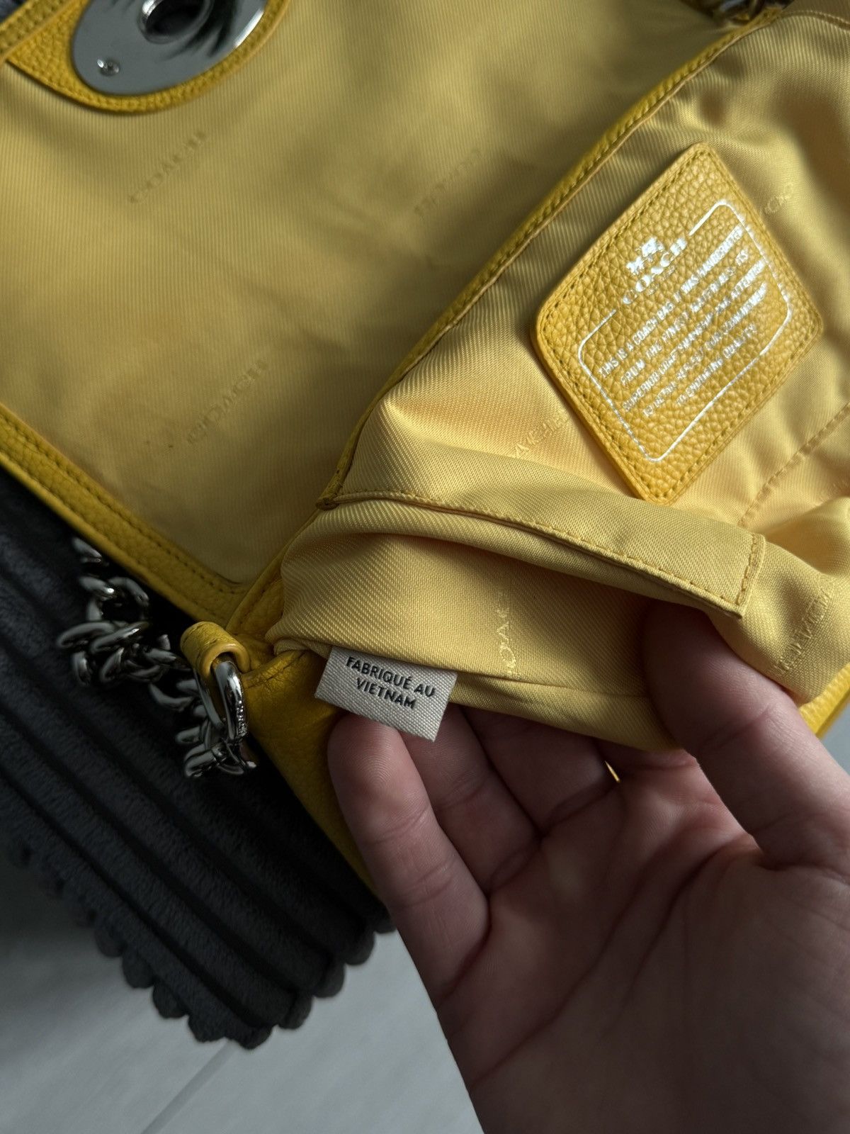 Coach Coach Crosstown Yellow Crossbody Leather Luxury Bag Size ONE SIZE - 17 Thumbnail