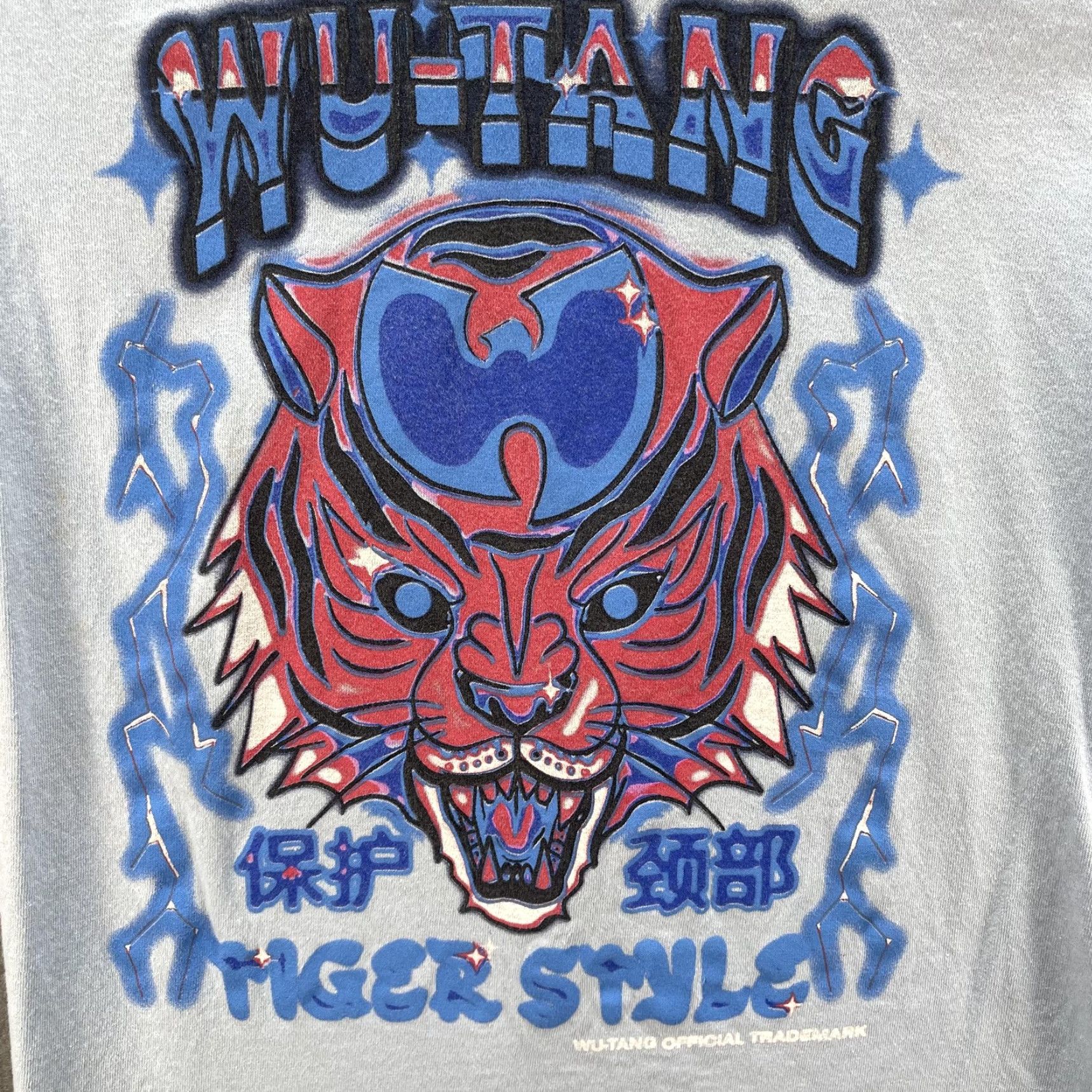 Vintage VINTAGE Wu-Tang Shirt Mens Small Blue Tiger Style Graphic Tee Hip Hop Rap Official Logo Size US S / EU 44-46 / 1 - 3 Thumbnail