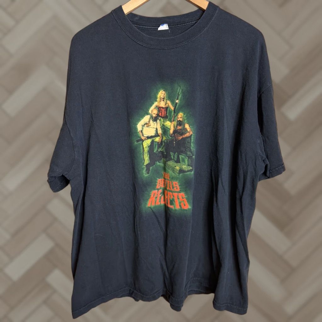 Anvil VINTAGE The Devil's Rejects Movie Promo T Shirt Rob Zombie Mens 2XL Shirt Black Cotton 2000s Horror Halloween Skull USA Zombie 90s Classics Mens Size US XXL / EU 58 / 5 - 1 Thumbnail