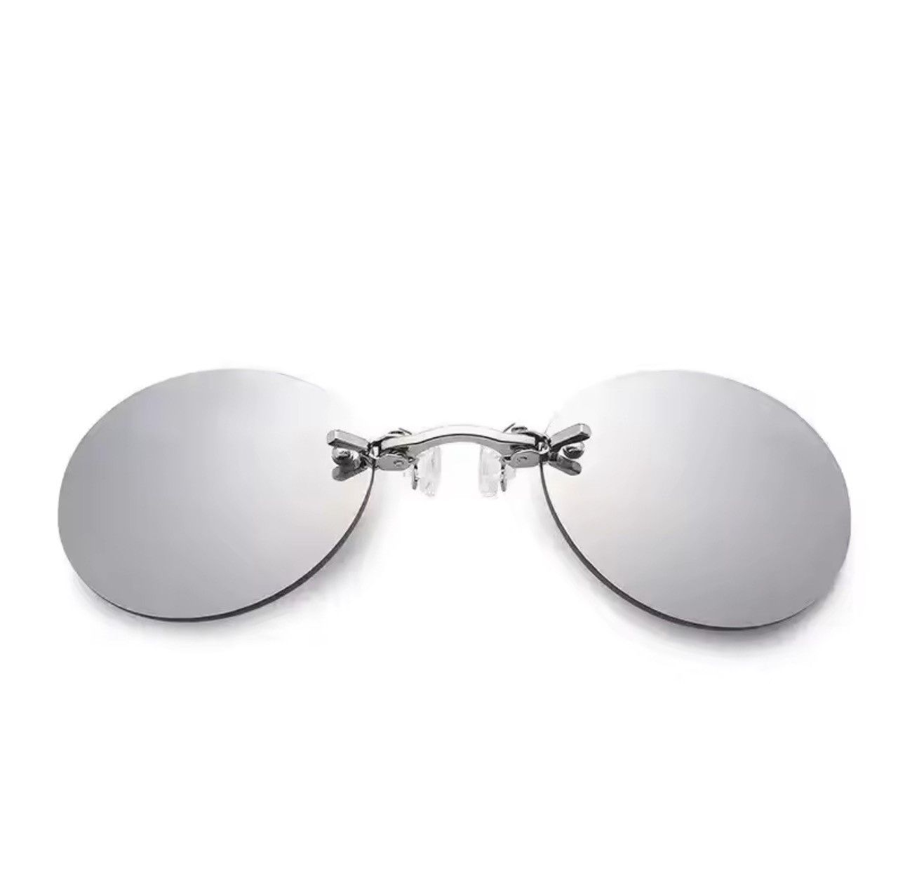 Electric Visual Clip On Nose Glasses Round Rimless Matrix Morpheus Sunglasse Size ONE SIZE - 1 Thumbnail