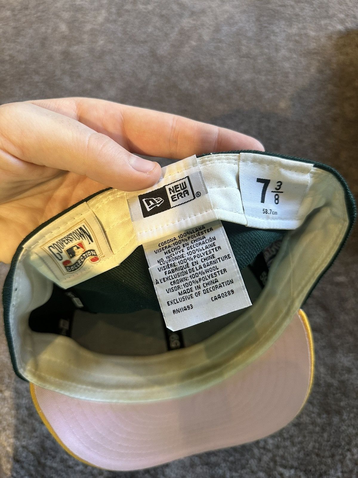 New Era Oakland A’s Fitter 7 3/8 Size ONE SIZE - 6 Thumbnail