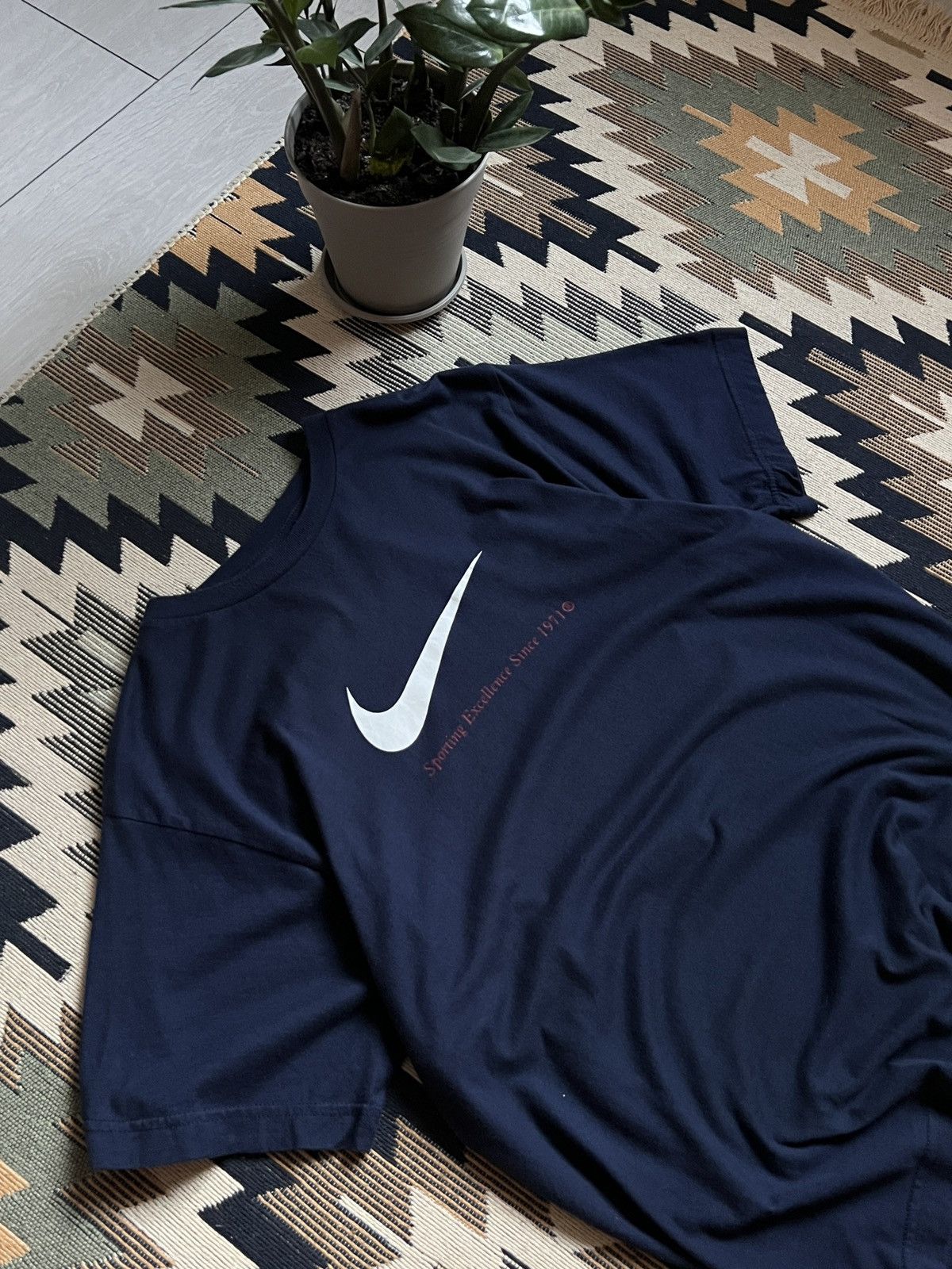 Nike Nike Vintage Sporting Excellence Since 1971 Shirt Size US M / EU 48-50 / 2 - 7 Thumbnail