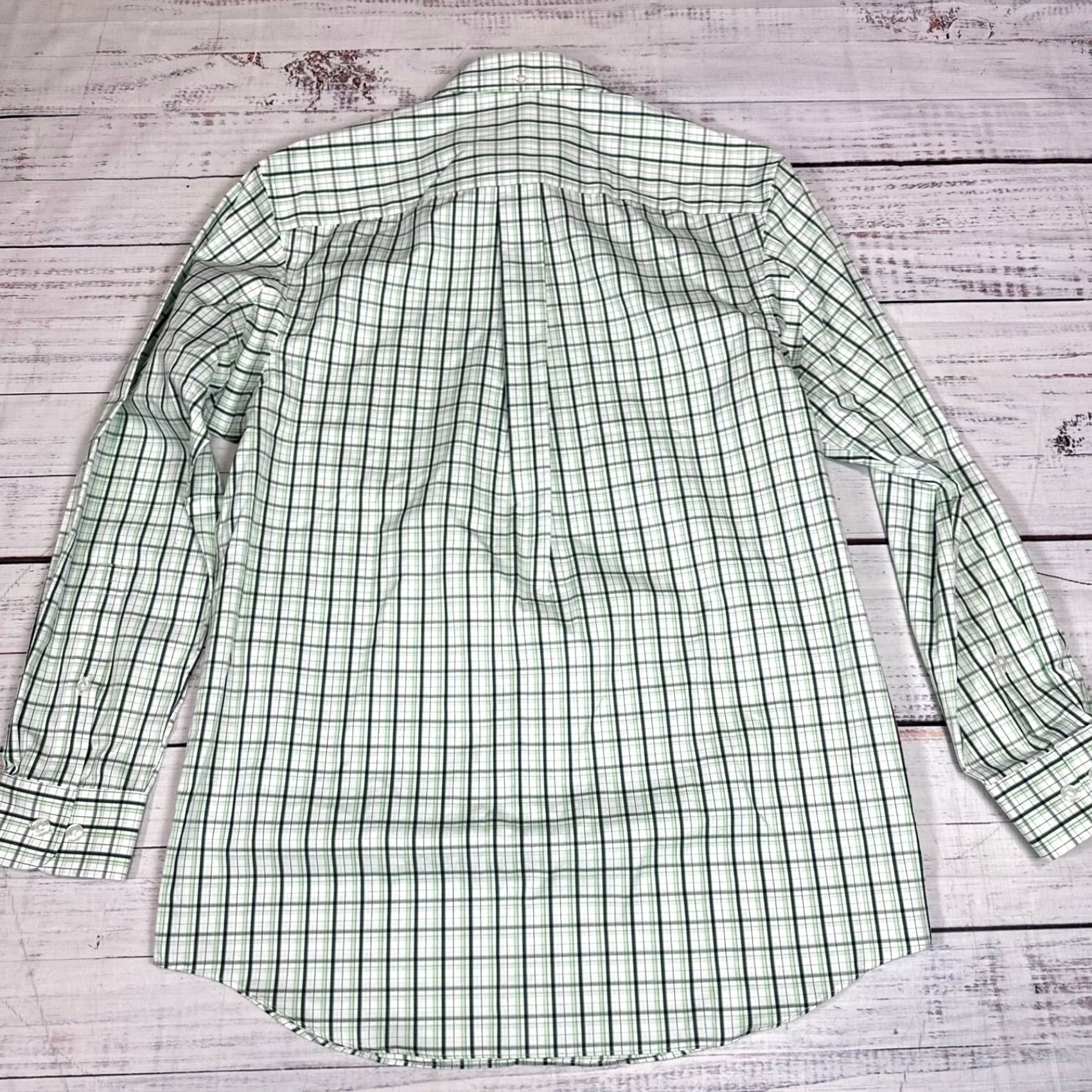 CO Duluth Mens Relaxed Fit Wrinkle Fighter Cotton Shirt Sz S Green Plaid Button-Up Long Sleeve Shirt Mens Size US S / EU 44-46 / 1 - 4 Thumbnail
