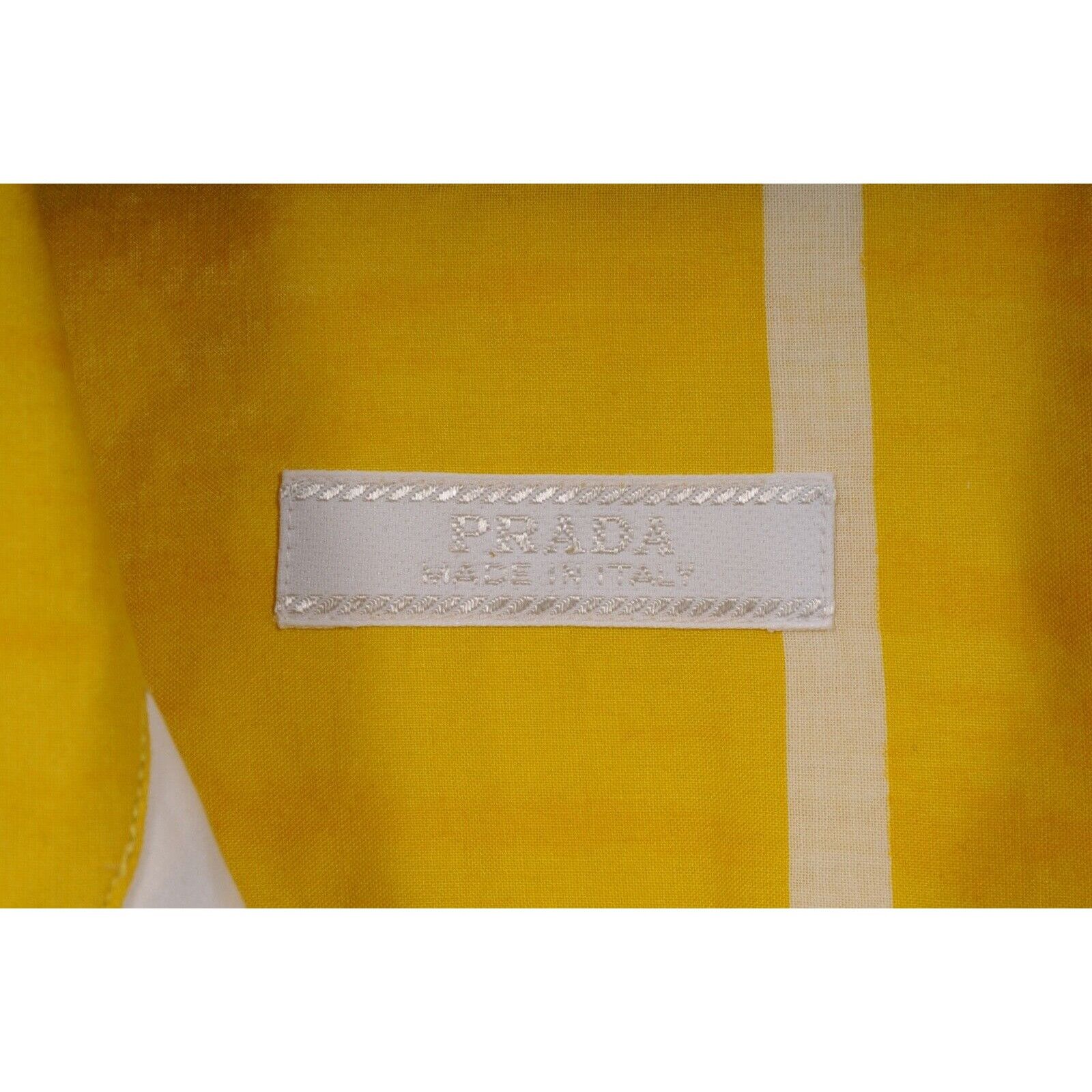 Prada SS05 Sail Boat Bee Yacht Button Down Yellow - 02352 Size US M / EU 48-50 / 2 - 3 Thumbnail