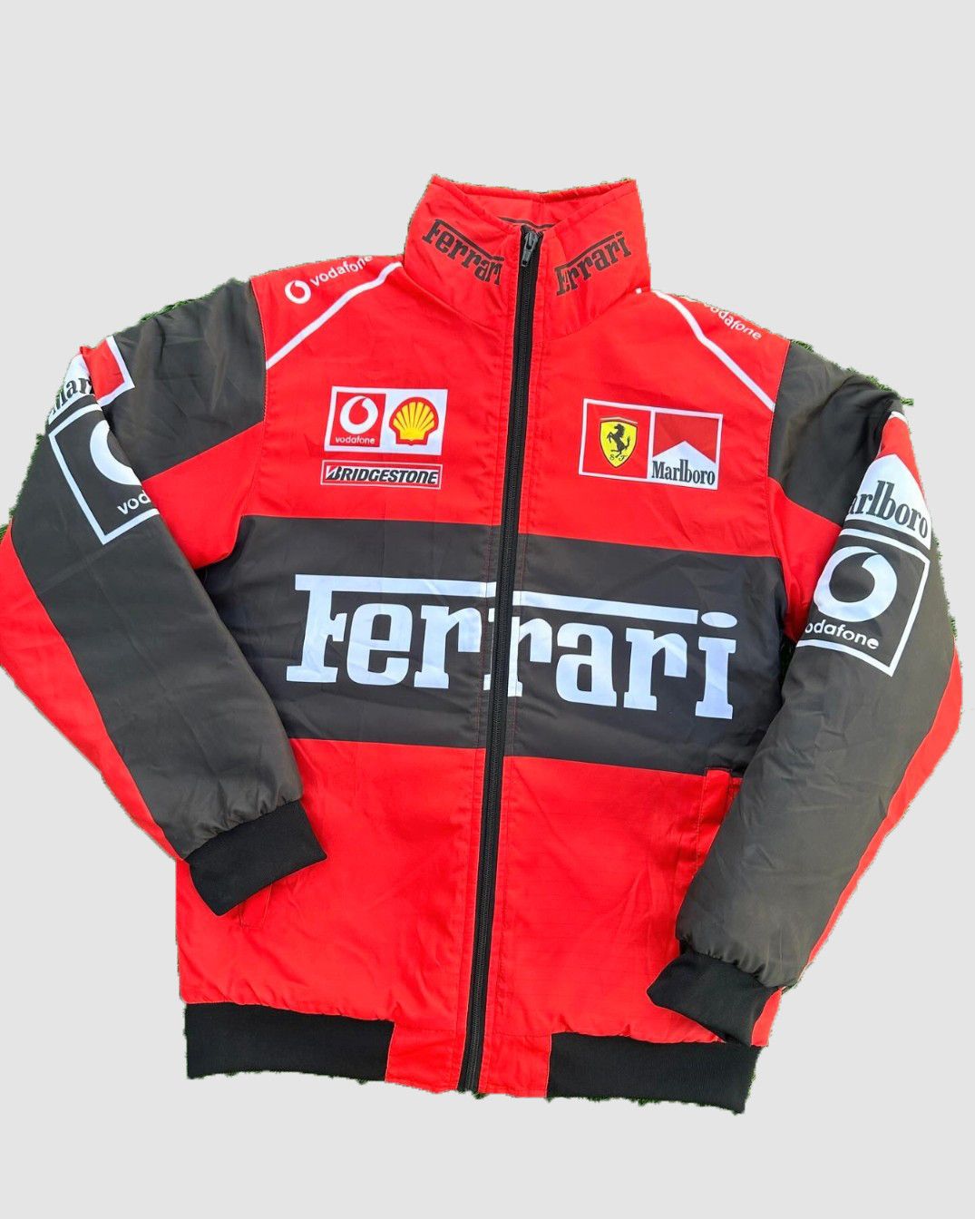 🔥💥 FERRARO X MARLBORO 💀💸 Unisex Racing Jacket Y2K Retro