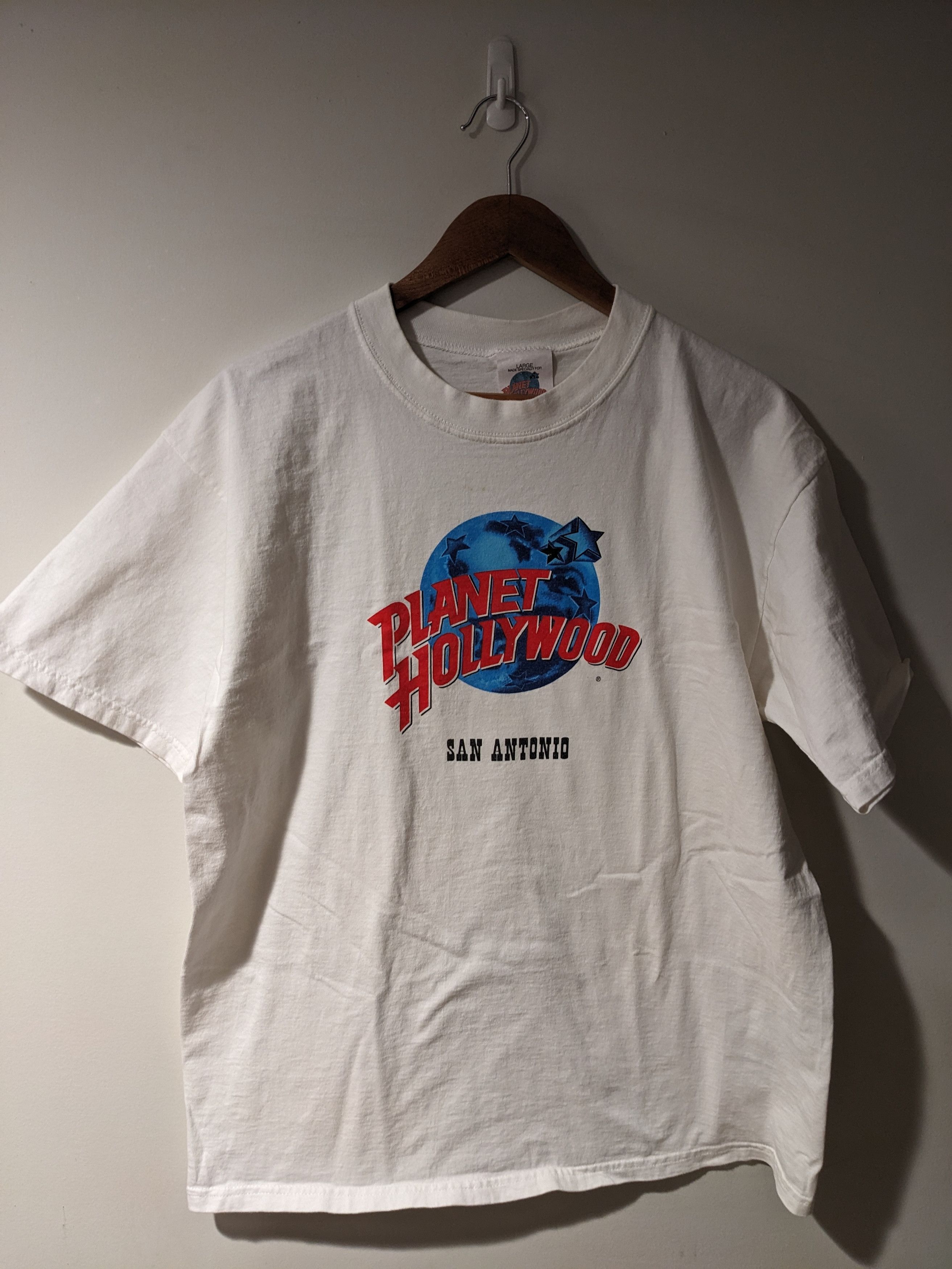 Planet Hollywood × Vintage Vintage 90s Planet Hollywood San Antonio Logo Large T-Shirt Size US L / EU 52-54 / 3 - 1 Thumbnail