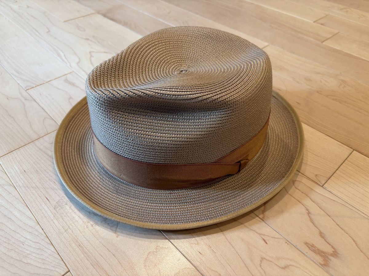 Stetson Stetson Latte Straw Fedora 7-3/4” Size ONE SIZE - 3 Thumbnail