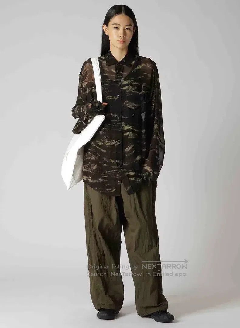 Yohji Yamamoto Yohji Yamamoto size 3 24SS Army Green Belt Straight Leg Pan Size US 30 / EU 46 - 5 Thumbnail