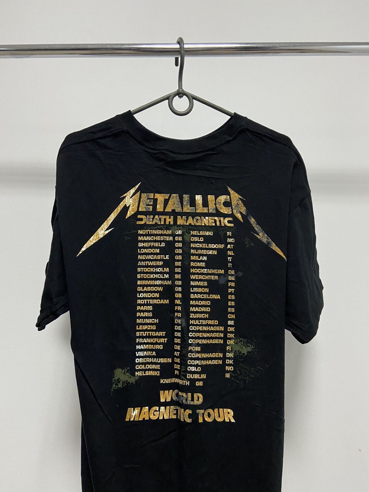 Metallica × Vintage Metallica Death Magnetic World Tour Vintage T shirt Big Logo Size US L / EU 52-54 / 3 - 4 Thumbnail