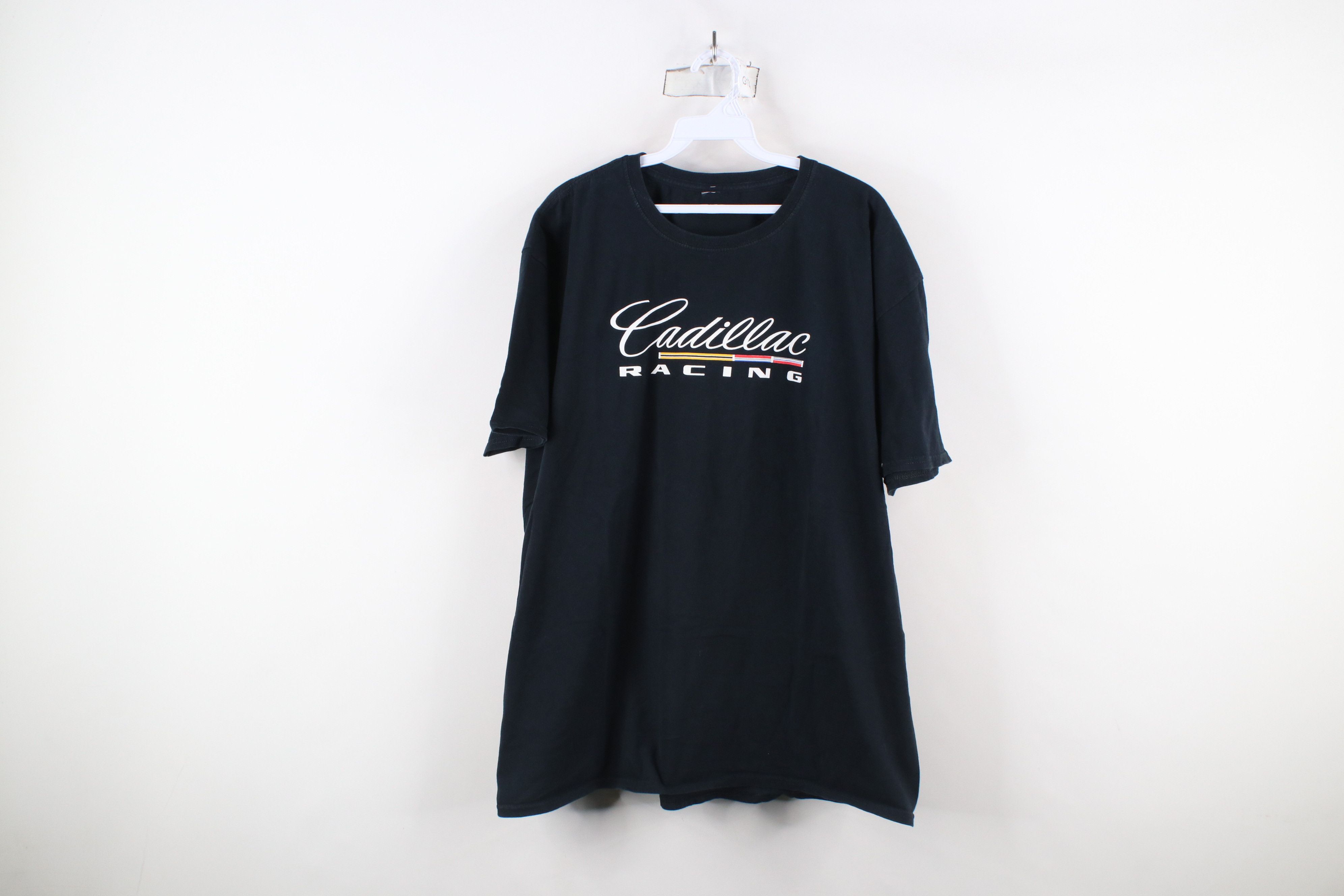 Vintage Vintage 90s Y2K Spell Out Cadillac Racing T-Shirt Black Size US XXL / EU 58 / 5 - 1 Thumbnail