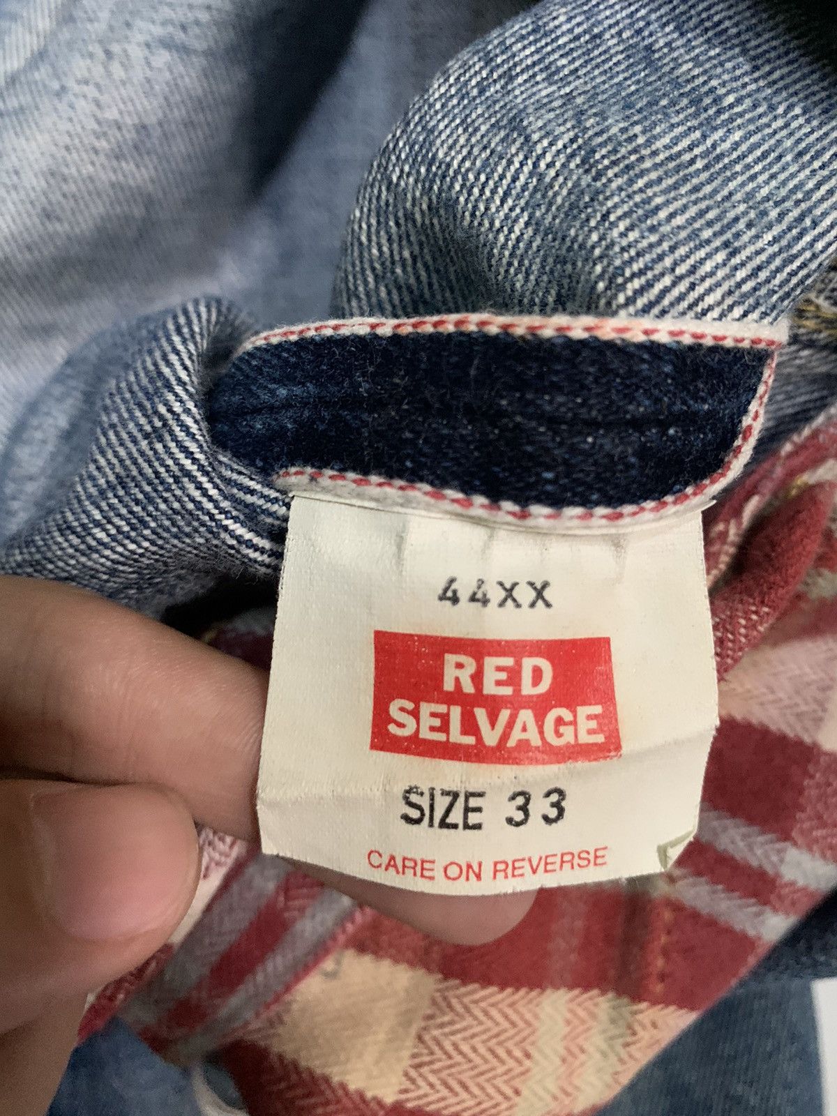 Kapital VINTAGE KAMAKURA SELVEDGE FADED JAPANESE DISTRESSED DENIM Size US 33 - 20 Thumbnail