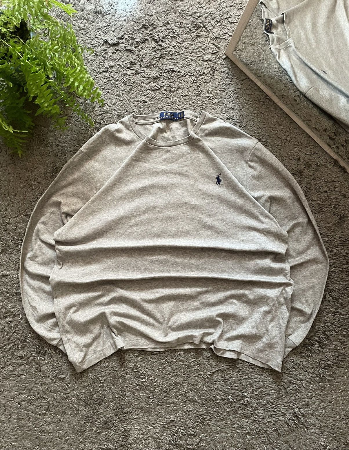 Polo Ralph Lauren × Vintage Polo Ralph Lauren Long-Sleeve Streetwear Vintage Basic Logo Size US XL / EU 56 / 4 - 1 Thumbnail