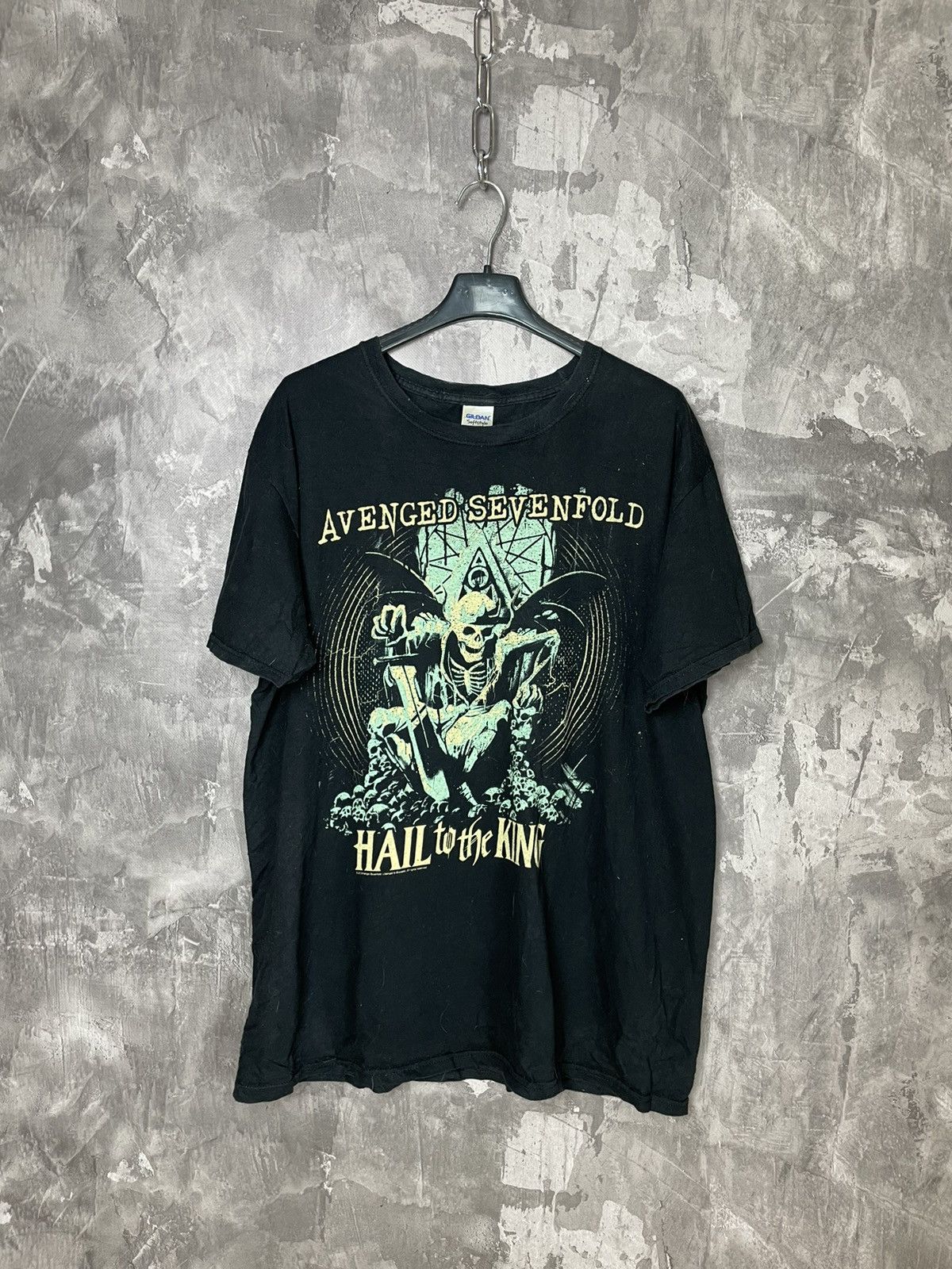 Band Tees × Vintage Avenged Sevenfold Band Tee Shirt Large Black Promo Merch Size US L / EU 52-54 / 3 - 1 Thumbnail