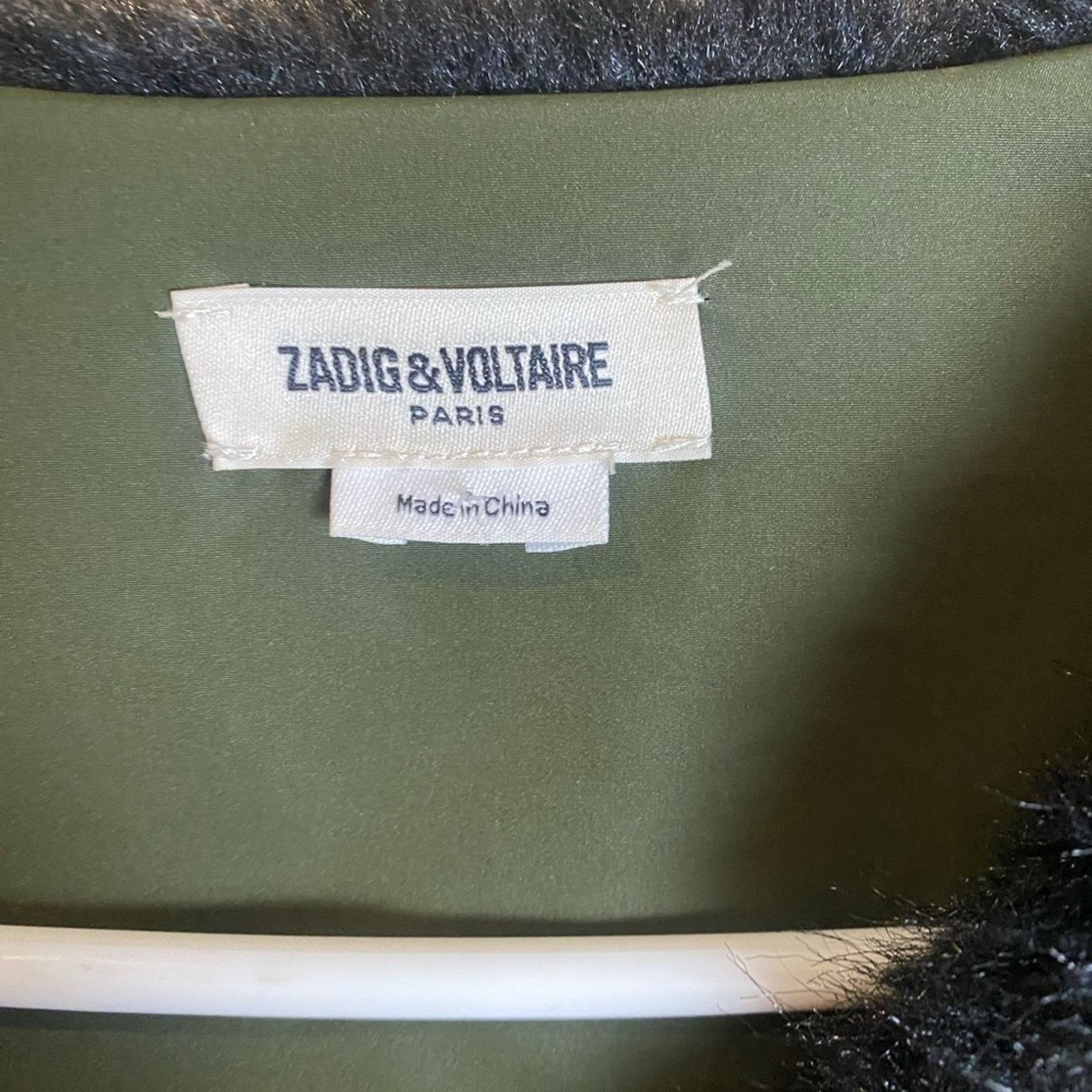 Zadig & Voltaire Zadig & voltaire Kassy Faux Fur Vest Jacket L Green Black Size L / US 10 / IT 46 - 5 Thumbnail