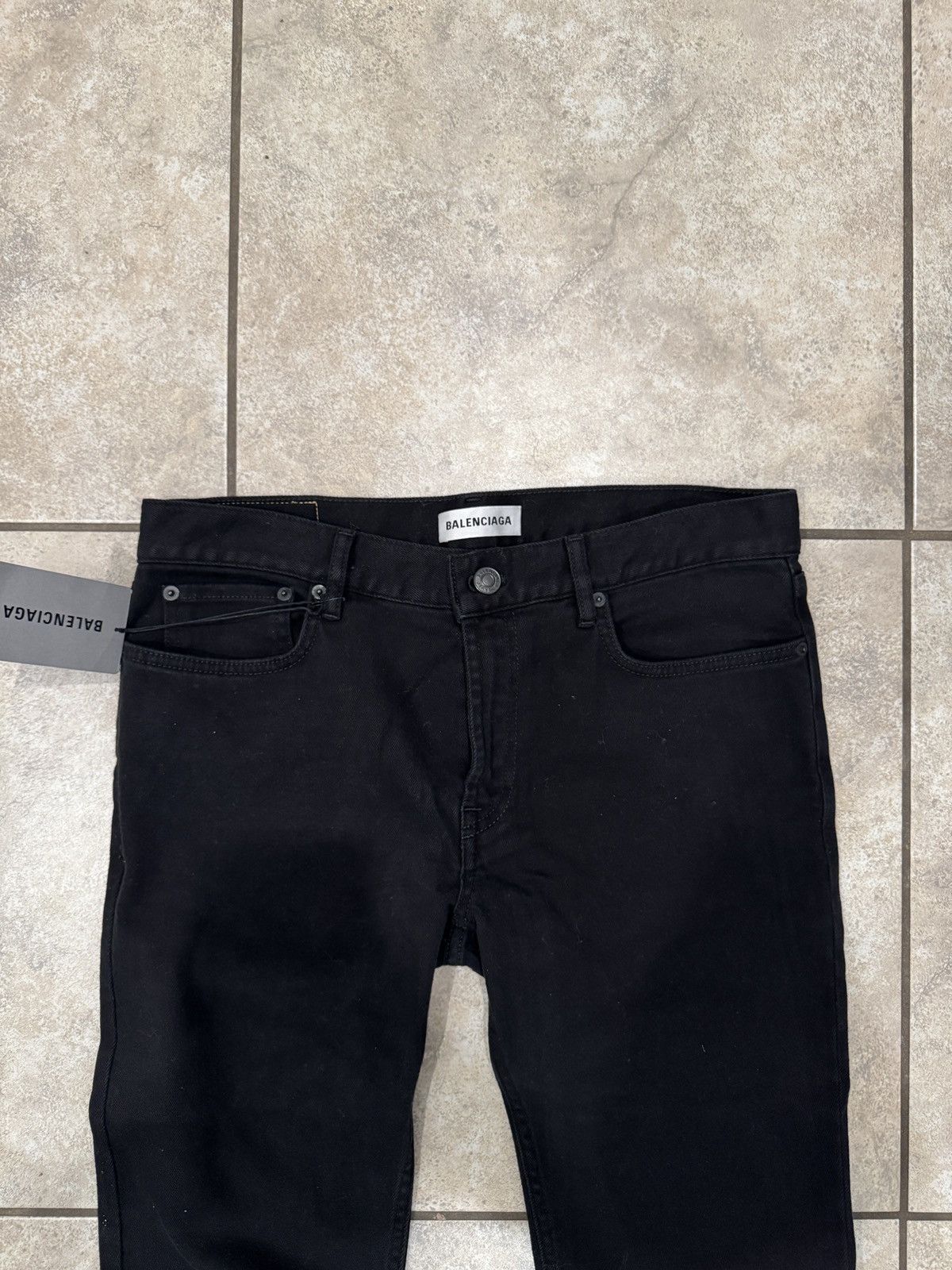 Balenciaga Skinny denim pants black denim Size 30" / US 8 / IT 44 - 2 Thumbnail