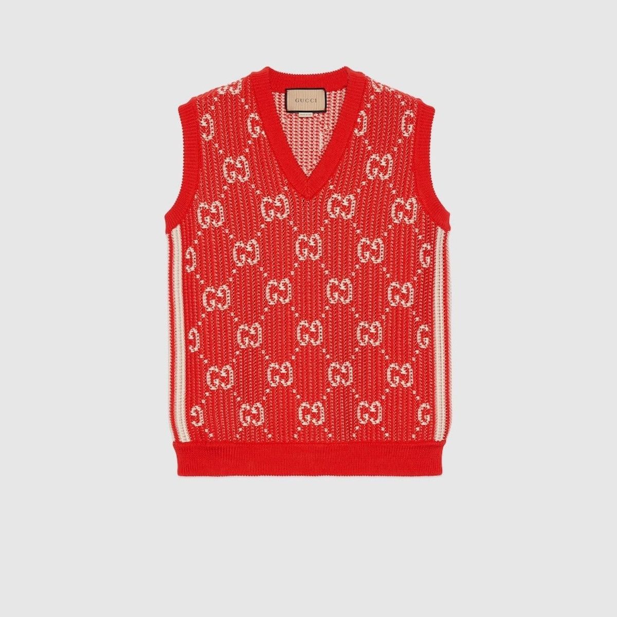 Gucci Knit Cotton Jacquard Vest