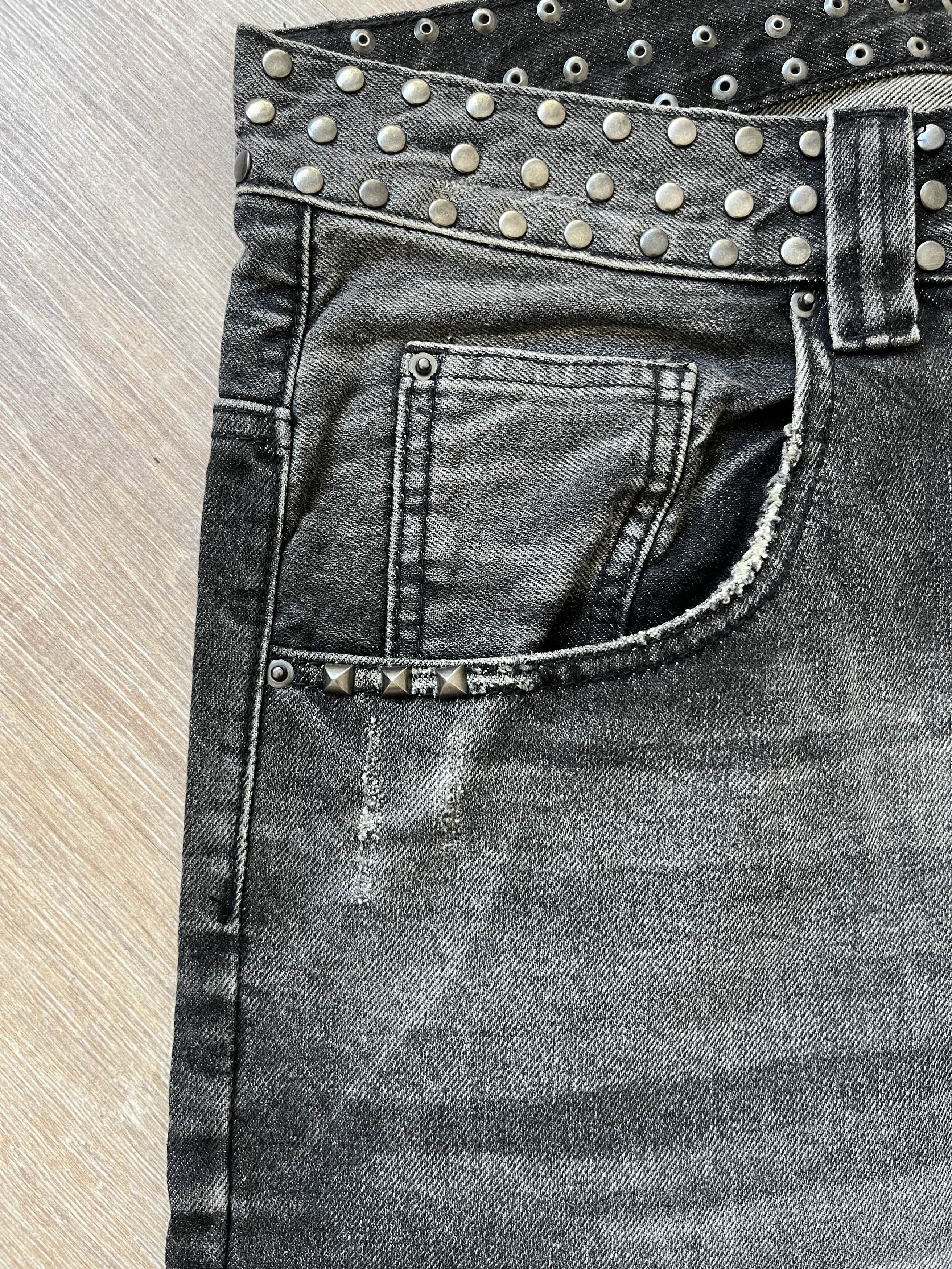 Jaded London Jaded London Colossus Studded Jeans Size US 32 / EU 48 - 6 Thumbnail