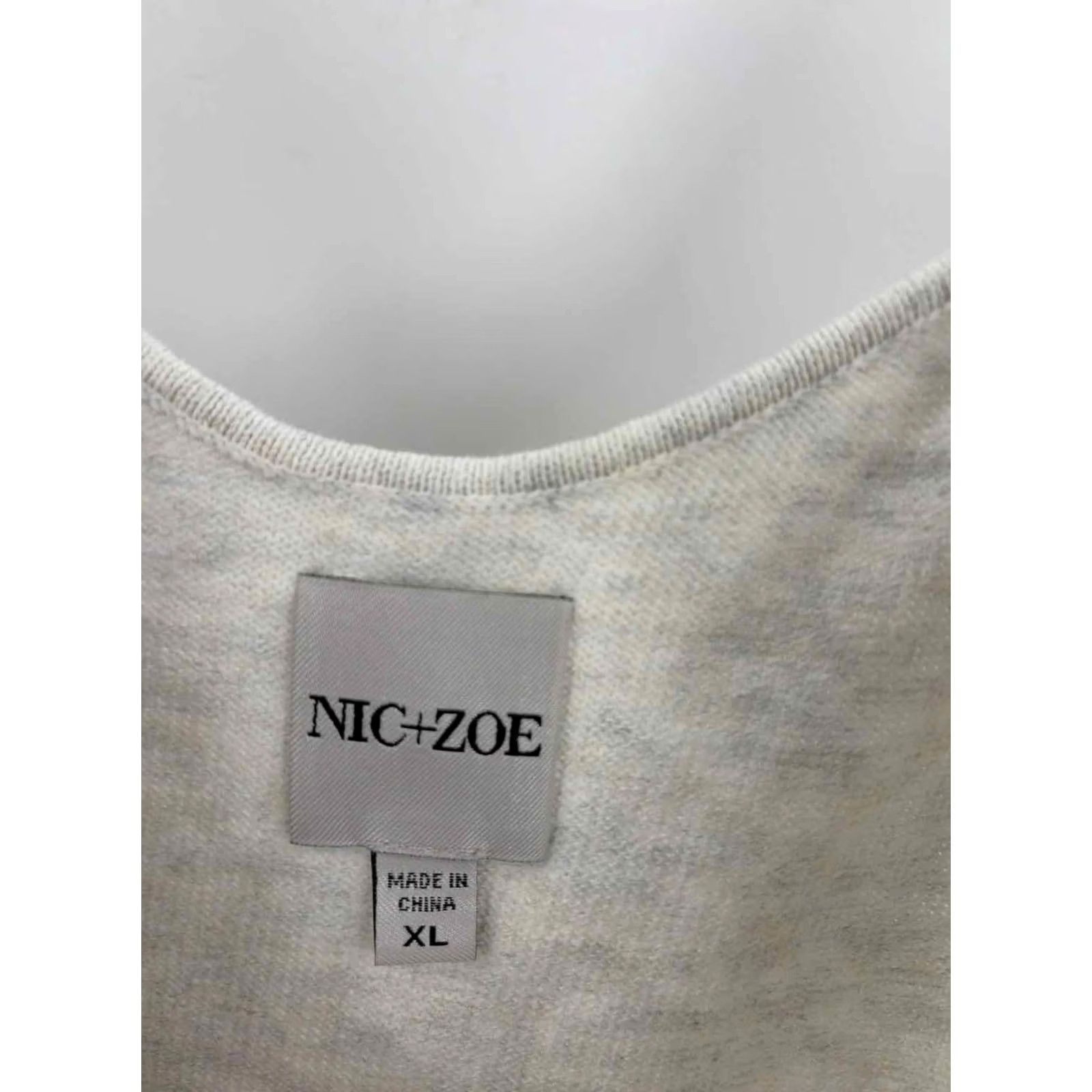 NIC+ZOE Nic + Zoe Tank Top Size XL Grey Pre-Owned Size XL / US 12-14 / IT 48-50 - 2 Thumbnail