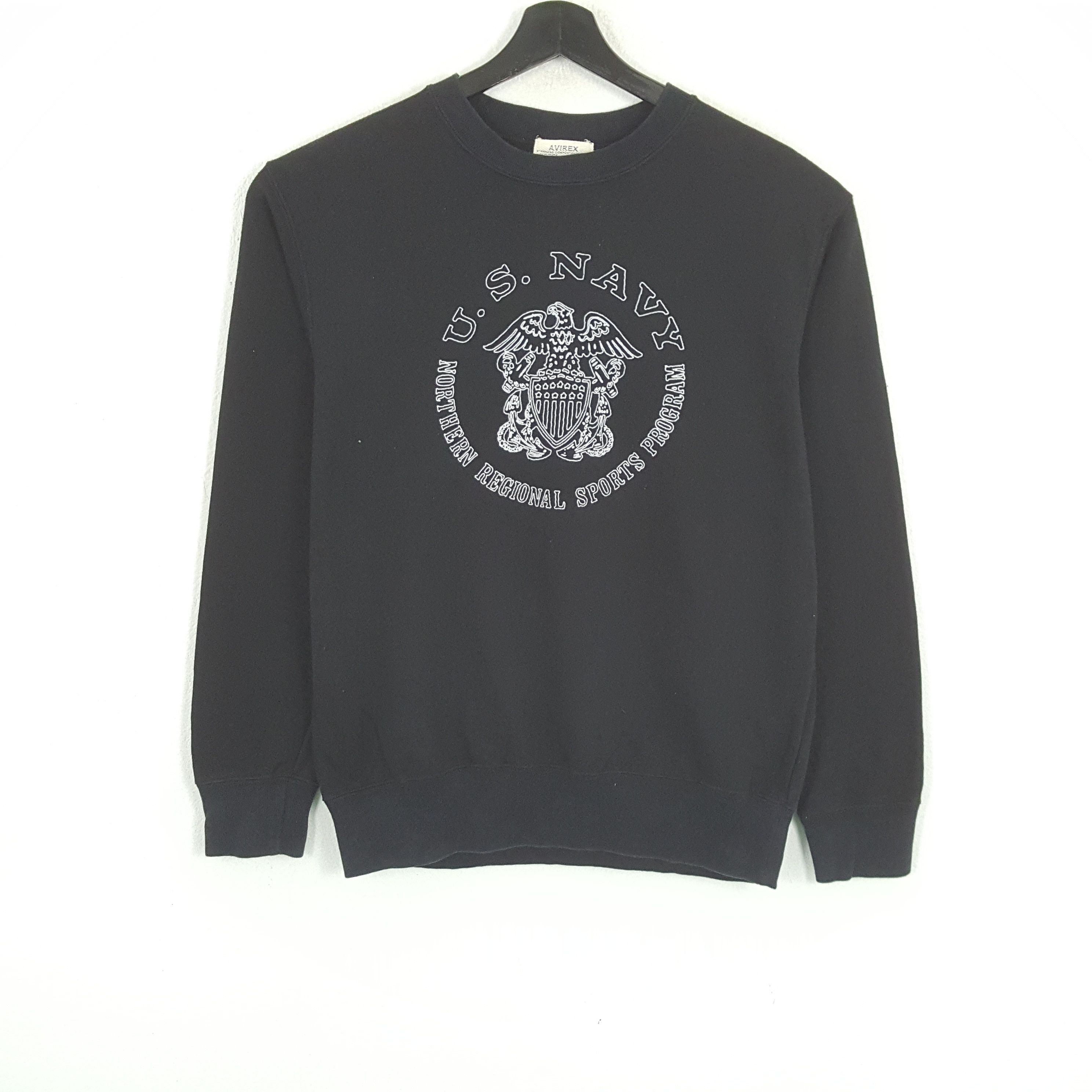 Avirex × Vintage U.S NAVY AVIREX Center Design Sweatshirt Size US M / EU 48-50 / 2 - 1 Thumbnail