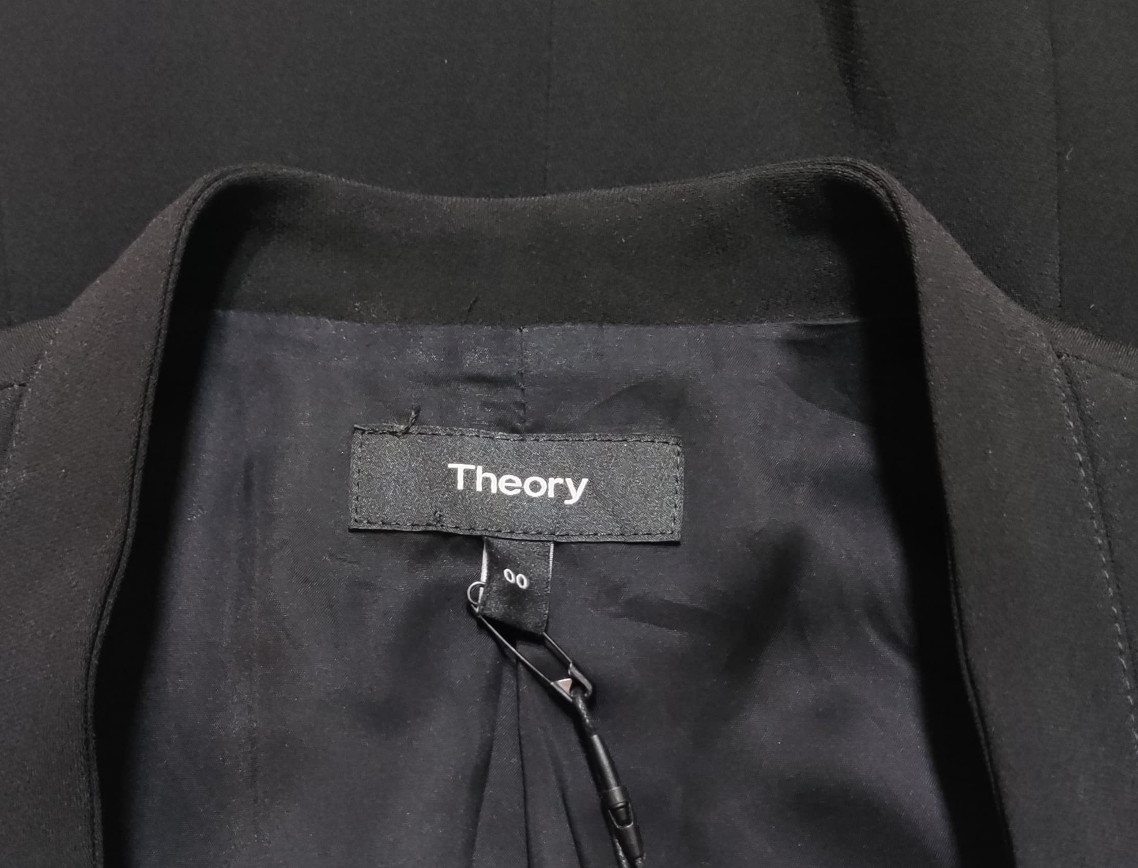 Dior × Japanese Brand × Theory NWT THEORY LANAI OPEN FRONT BLACK BLAZERS Size XS / US 0-2 / IT 36-38 - 7 Thumbnail