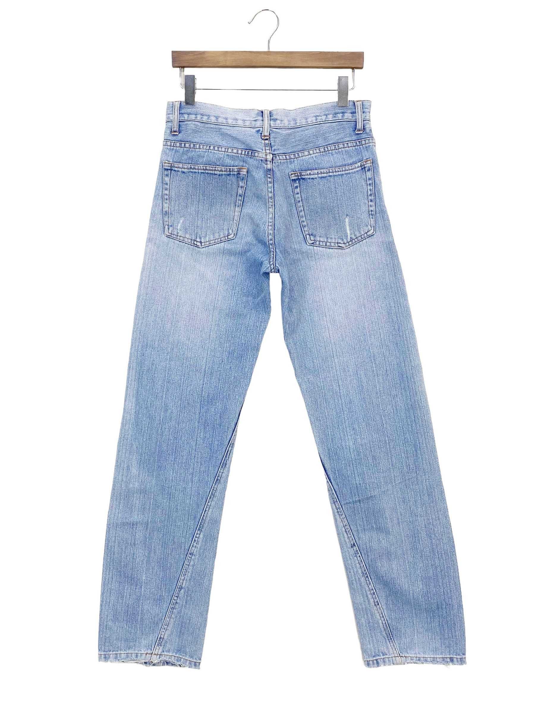image of Rockers x Workers Light Wash Twisted Leg Jeans in Blue, Men's (Size 30)