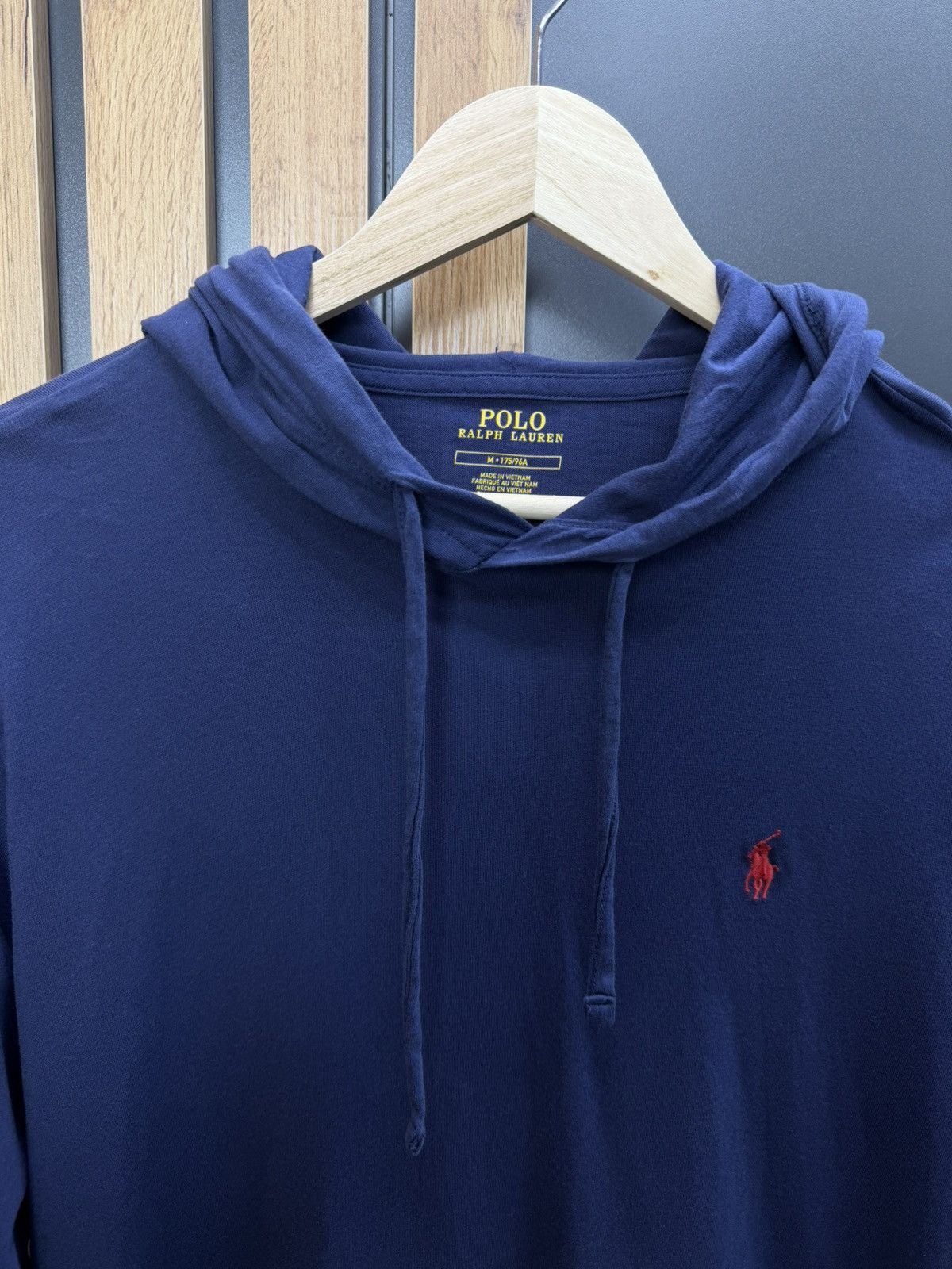 Polo Ralph Lauren Polo Ralph Lauren Navy Hoodie Long Sleeve Pony Logo Size M Size US M / EU 48-50 / 2 - 2 Thumbnail