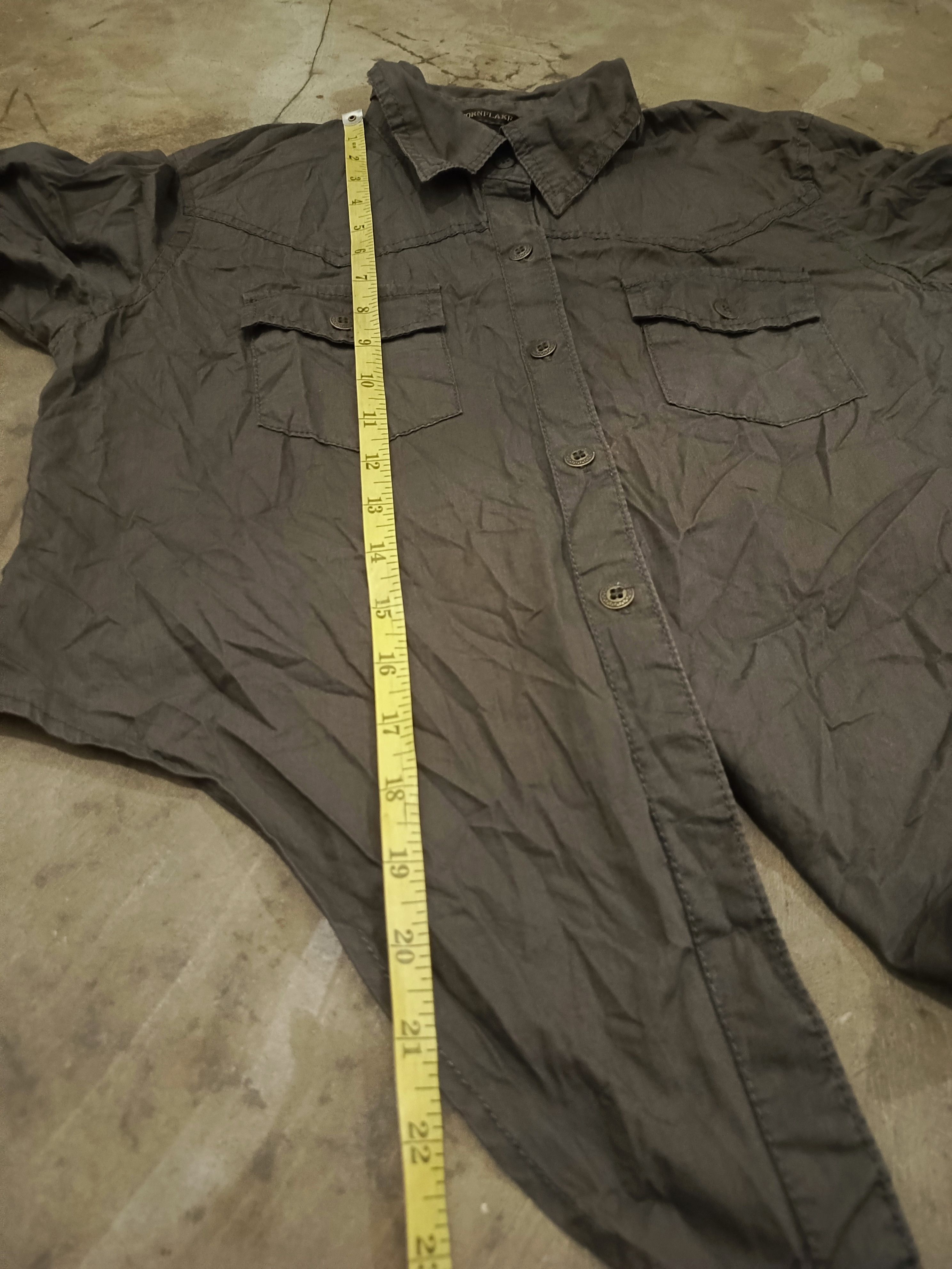 Japanese Brand Cornflake crop shirt button Size L / US 10 / IT 46 - 7 Thumbnail