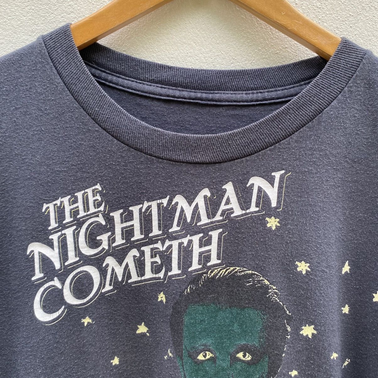 Designer THE NIGHTMAN COMETH Dark Gray Logo Print Short Sleeve Tee Size US L / EU 52-54 / 3 - 3 Thumbnail