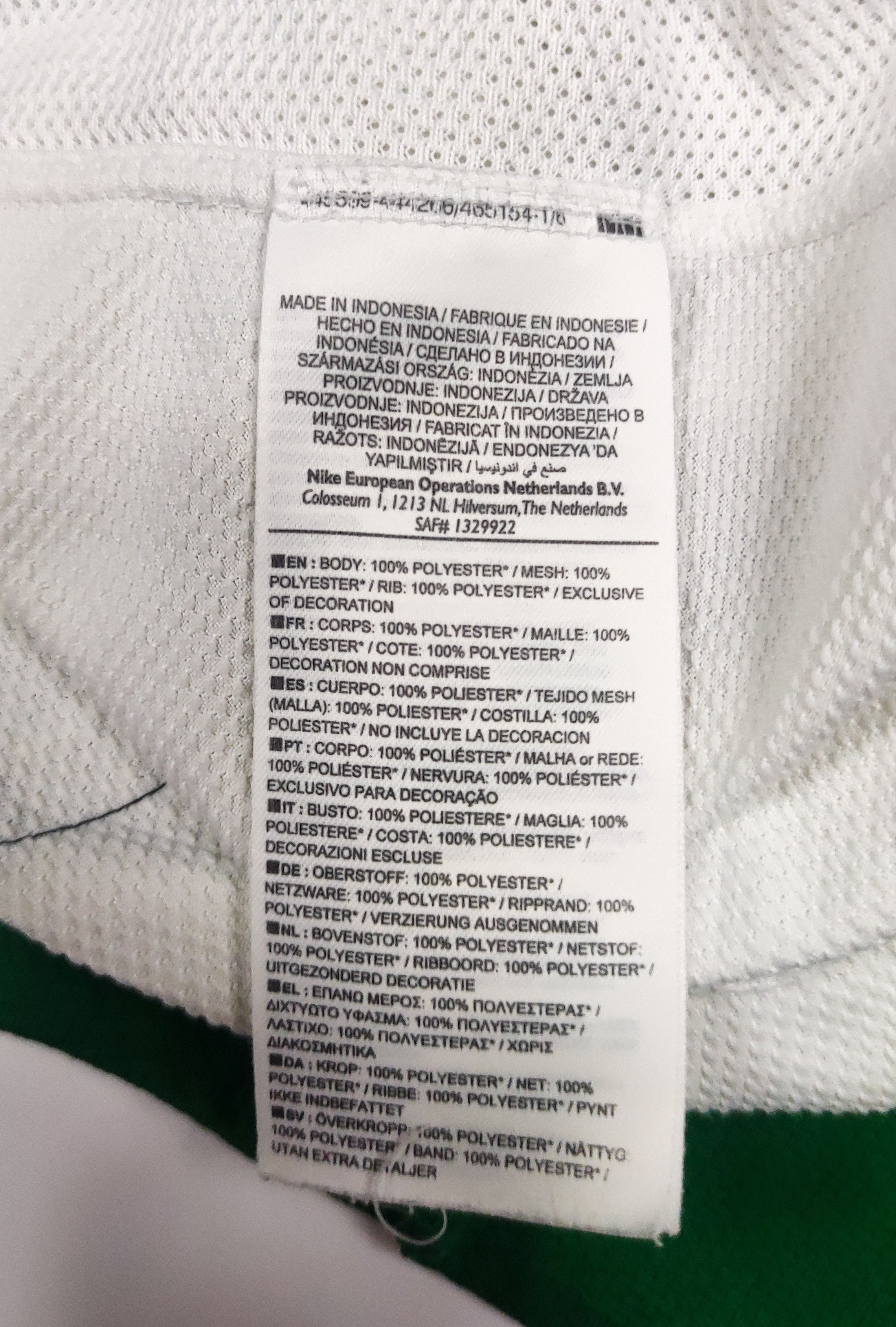 Nike Saudi Arabia 2013 Nike Home Shirt Kit Jersey Riyadh Jeddah Size US S / EU 44-46 / 1 - 5 Thumbnail