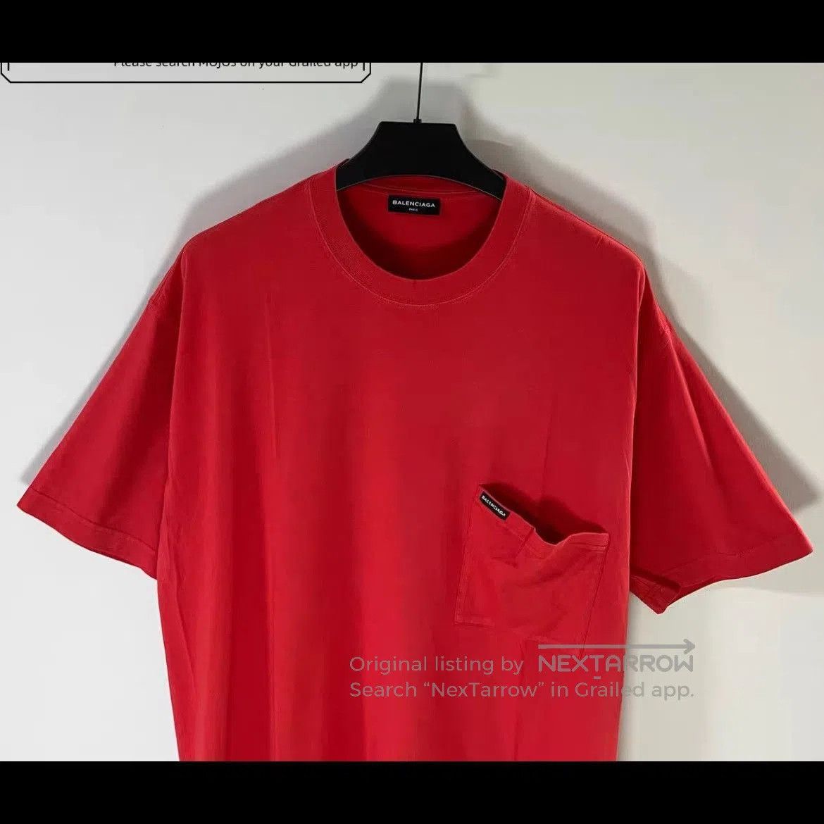 Balenciaga Balenciaga Red Europe 2018 Oversized logo tee. Size US XS / EU 42 / 0 - 3 Thumbnail