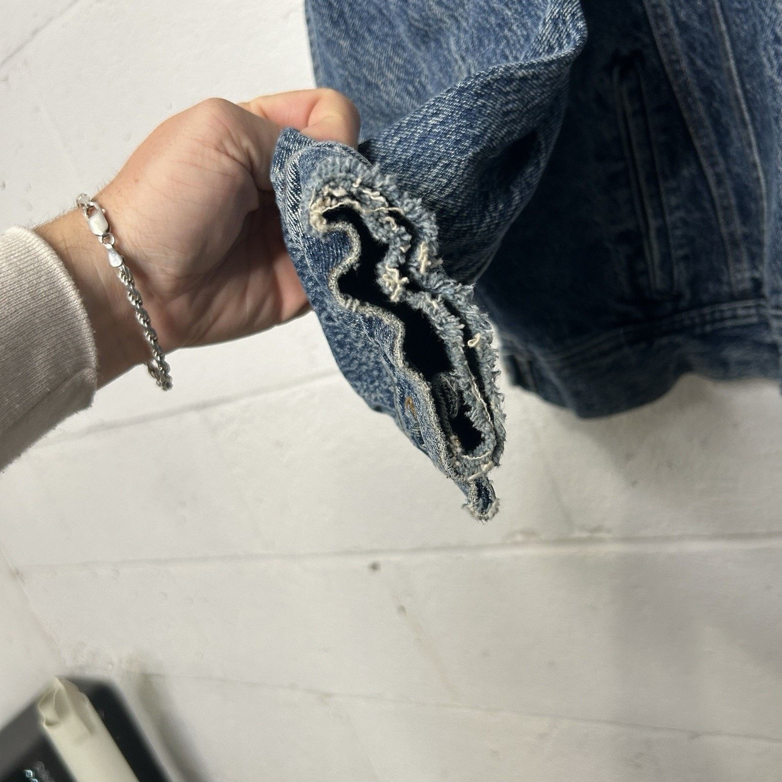 Lee Vintage Lee Riders Denim Trucker Jacket “Acid Wash" Size US XL / EU 56 / 4 - 6 Thumbnail