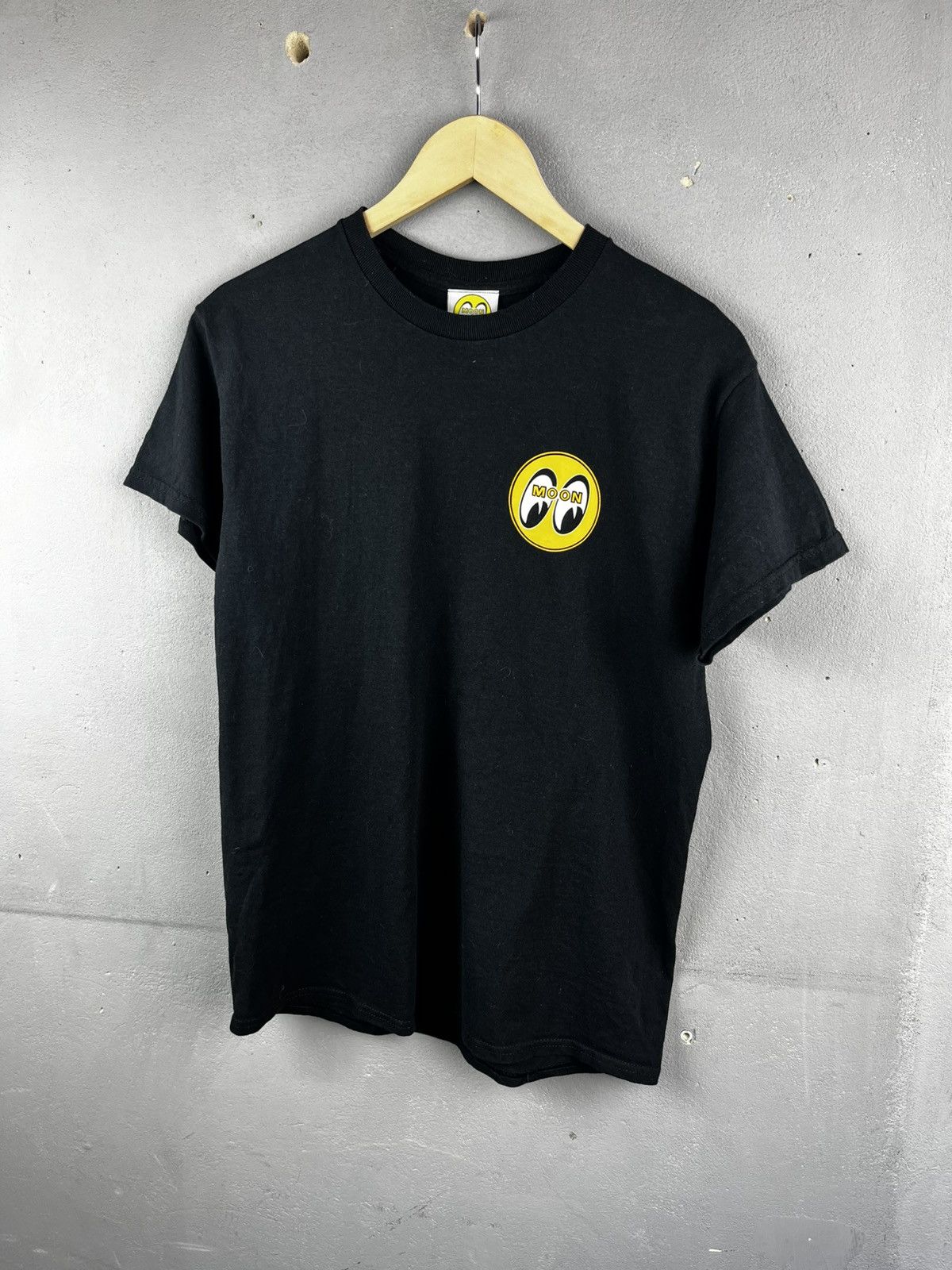Vintage Men's Mooneyes Moon Equipped Classic Logo T-Shirt Black Size US M / EU 48-50 / 2 - 2 Thumbnail